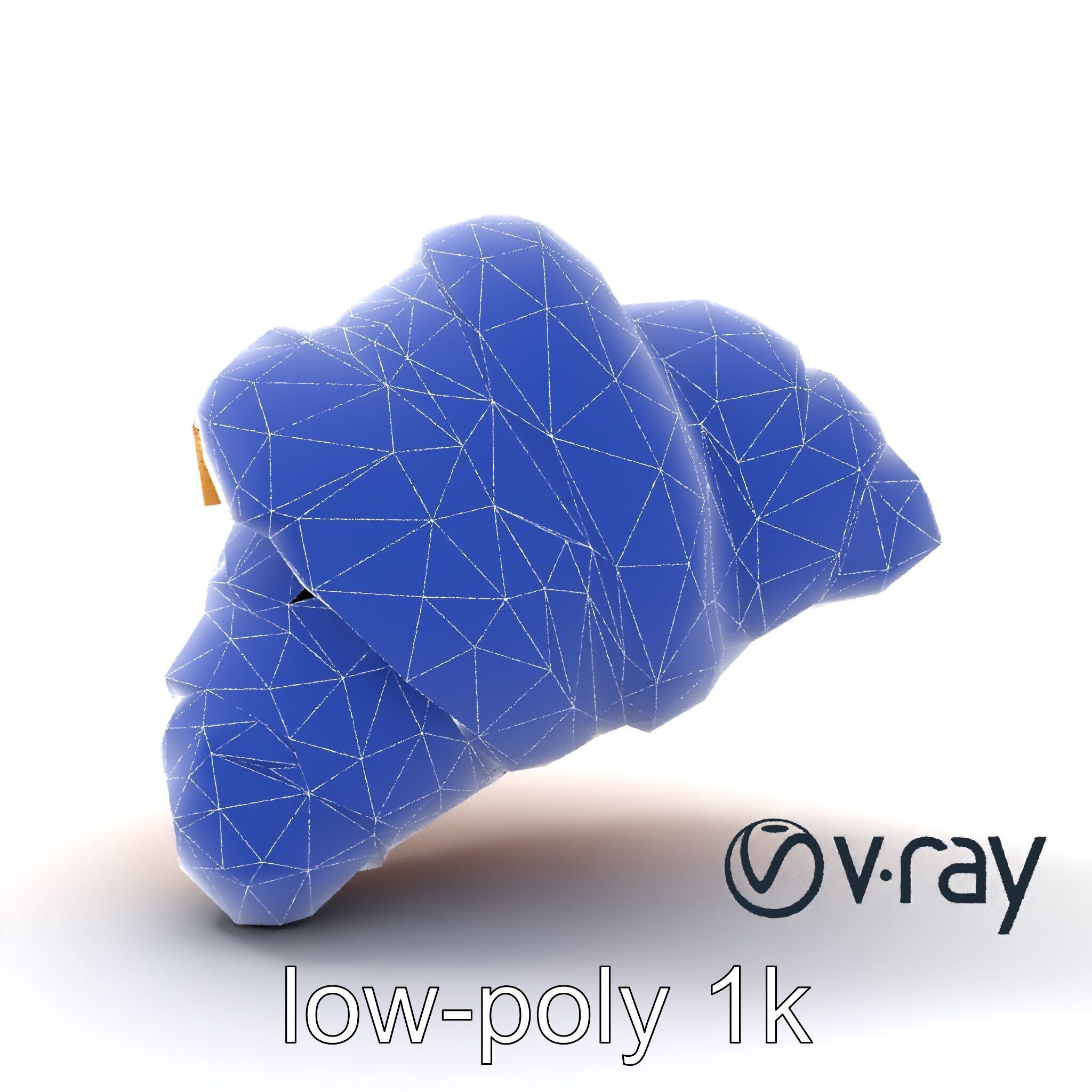 Apricot Croissant Realistic 3D Bakery Model Pack Low-poly 3D model_14