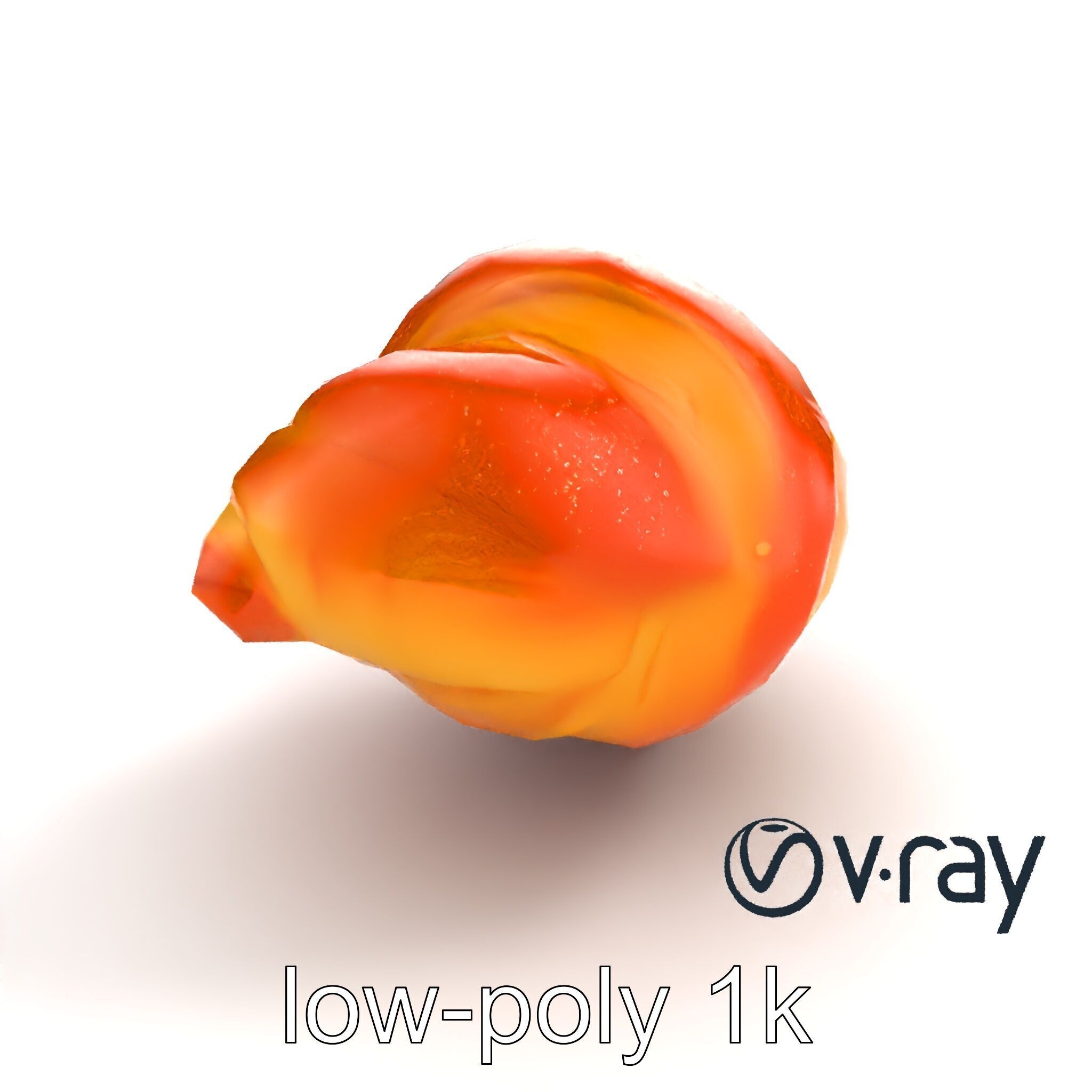Apricot Croissant Realistic 3D Bakery Model Pack Low-poly 3D model_9