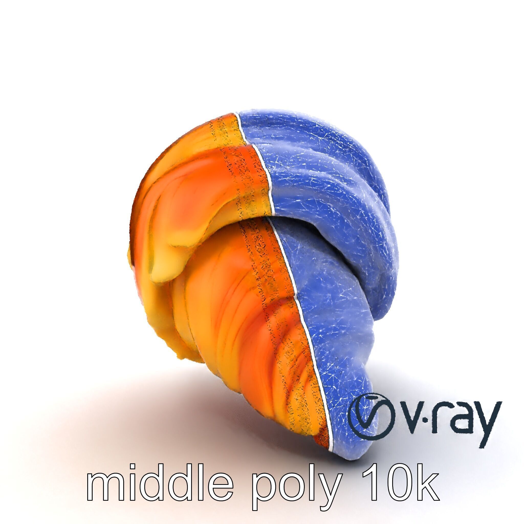 Apricot Croissant Realistic 3D Bakery Model Pack Low-poly 3D model_29