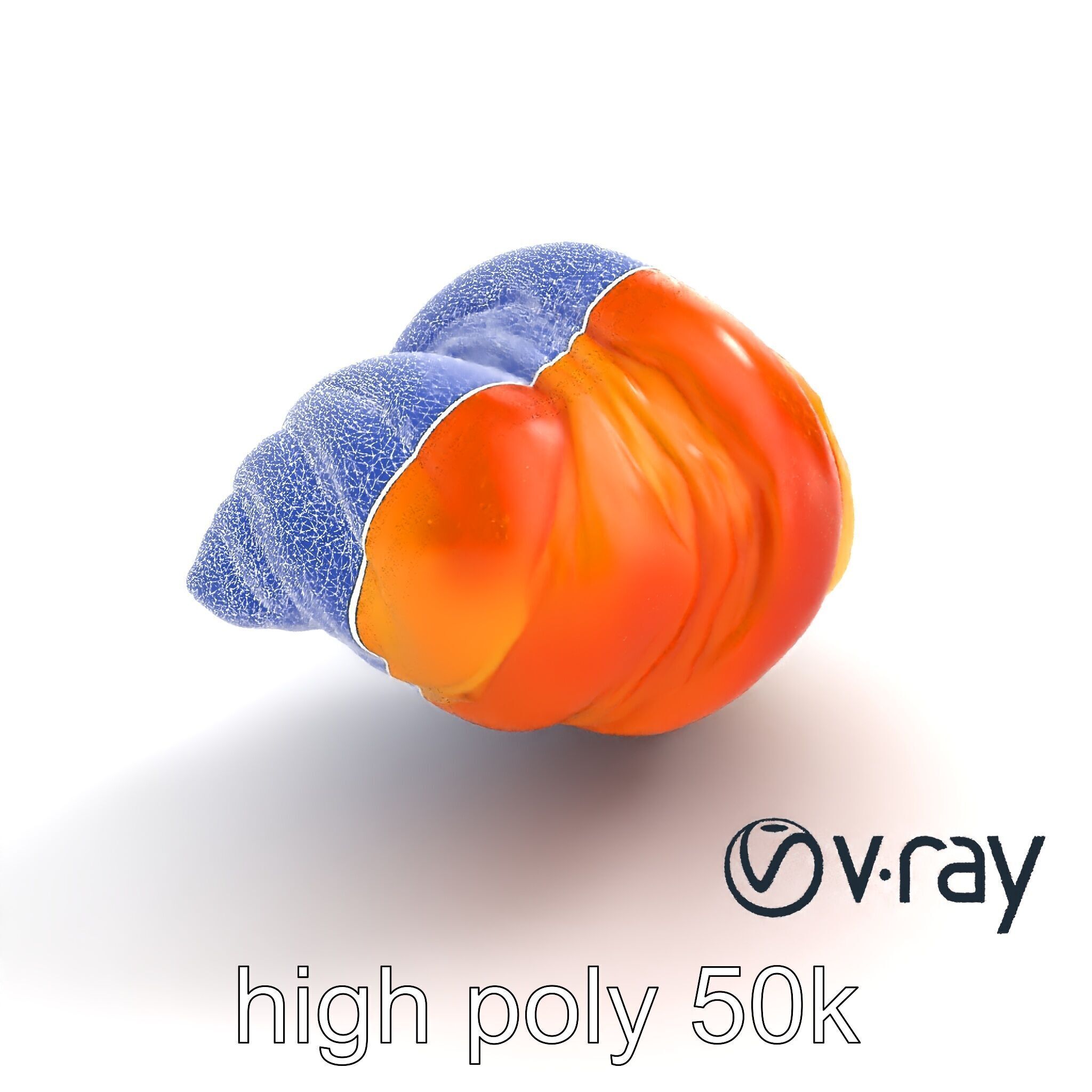 Apricot Croissant Realistic 3D Bakery Model Pack Low-poly 3D model_16