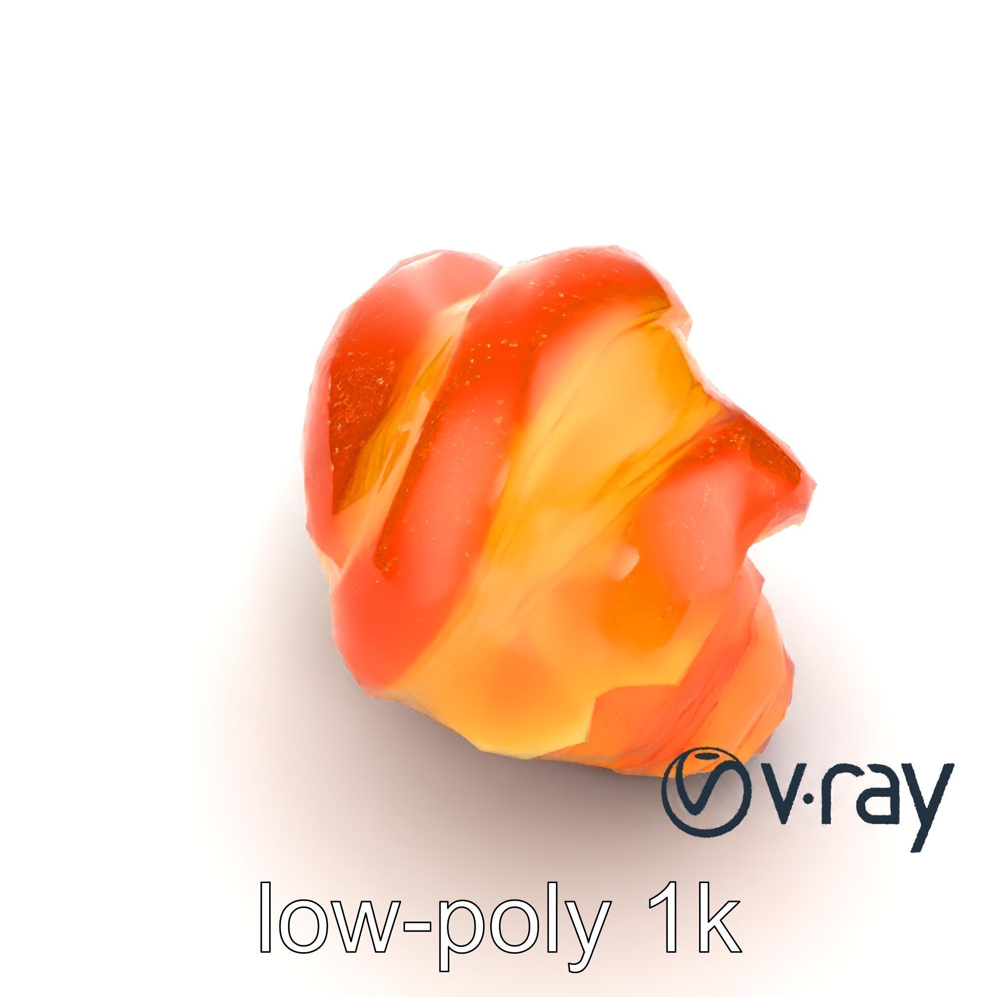 Apricot Croissant Realistic 3D Bakery Model Pack Low-poly 3D model_23