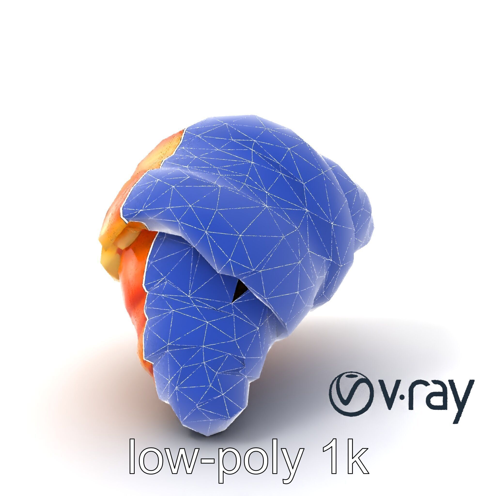 Apricot Croissant Realistic 3D Bakery Model Pack Low-poly 3D model_7