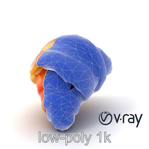 Apricot Croissant Realistic 3D Bakery Model Pack Low-poly 3D model 7