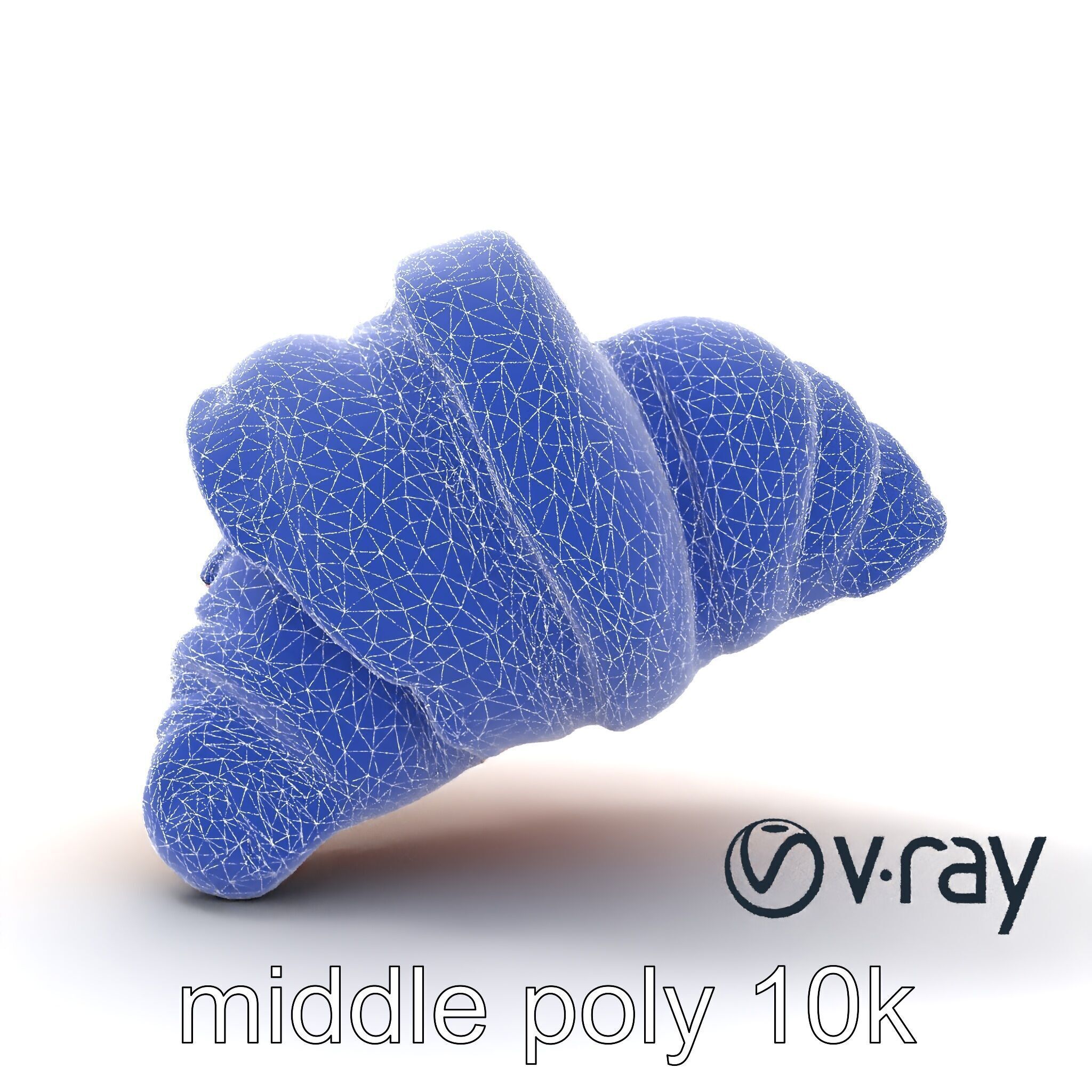 Apricot Croissant Realistic 3D Bakery Model Pack Low-poly 3D model_24