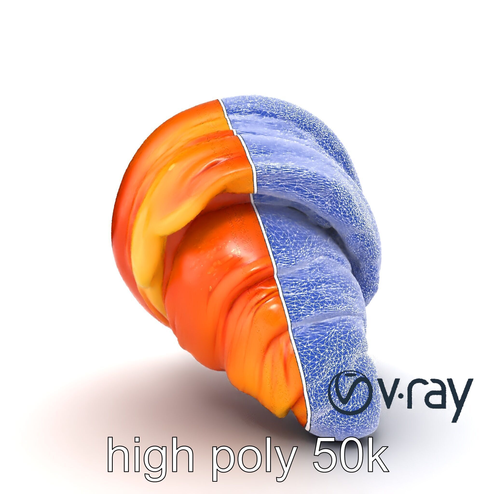 Apricot Croissant Realistic 3D Bakery Model Pack Low-poly 3D model_28