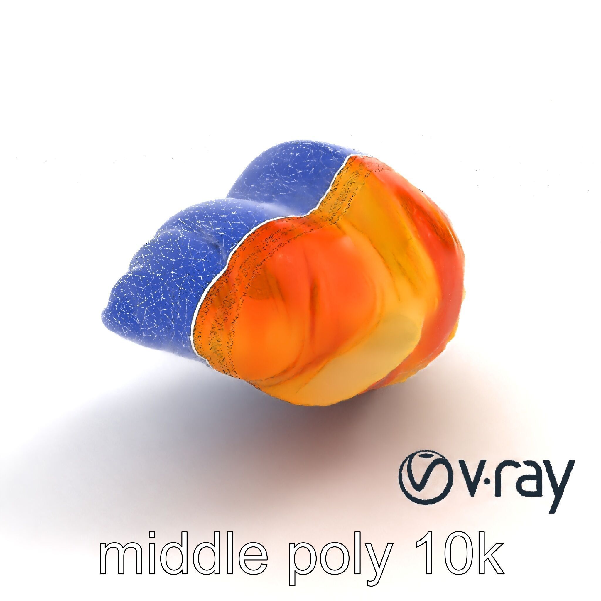 Apricot Croissant Realistic 3D Bakery Model Pack Low-poly 3D model_21