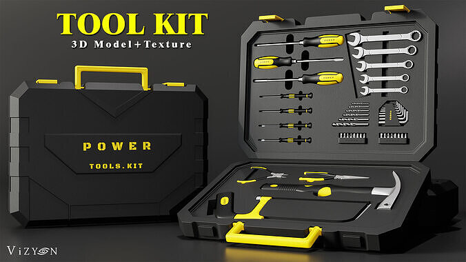 Tool Kit -3D Model -Texture 3D model
