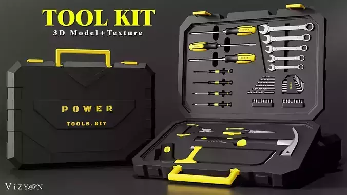 Tool Kit -3D Model -Texture 3D model