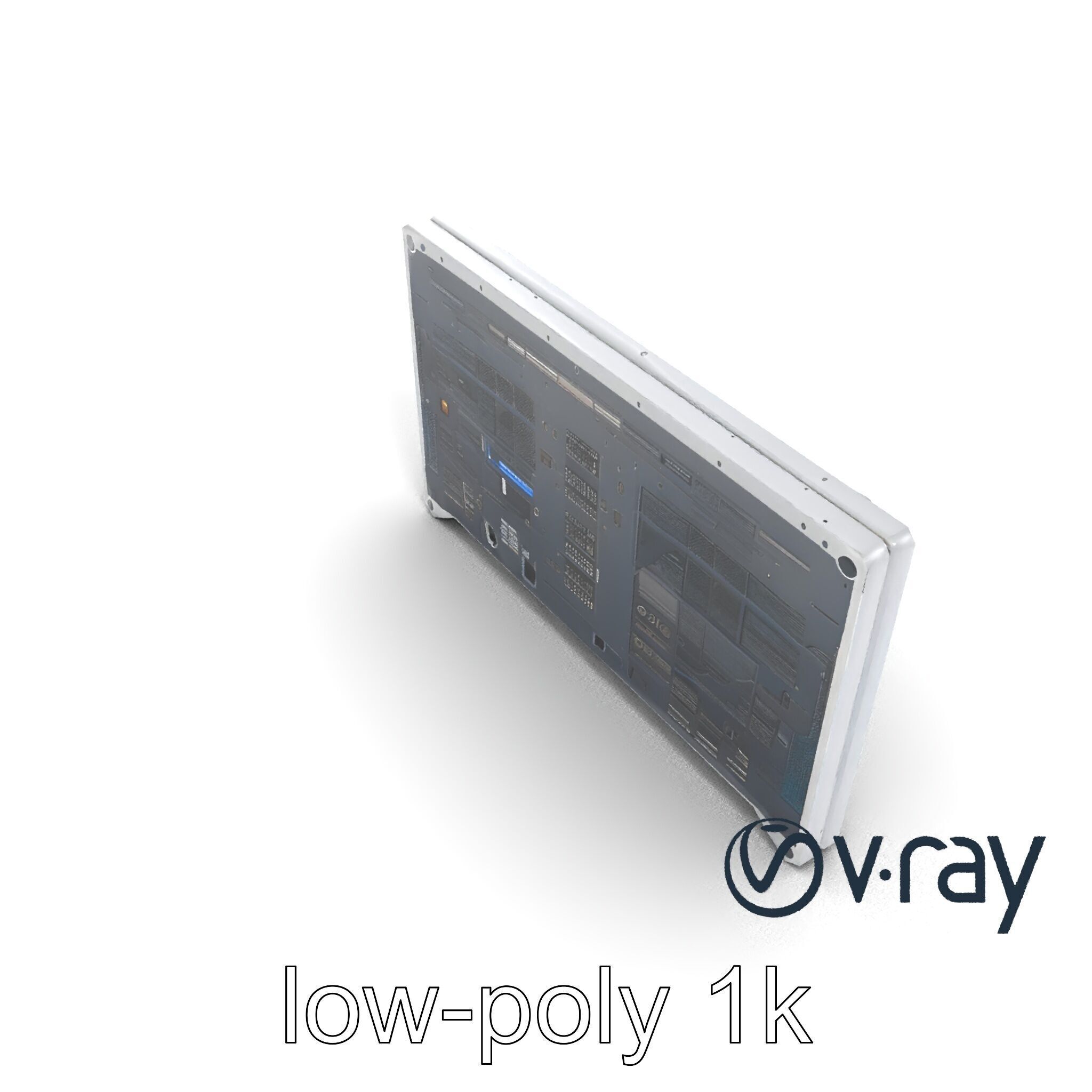 Future-Tech Wall Panel Display model pack Low-poly 3D model_13