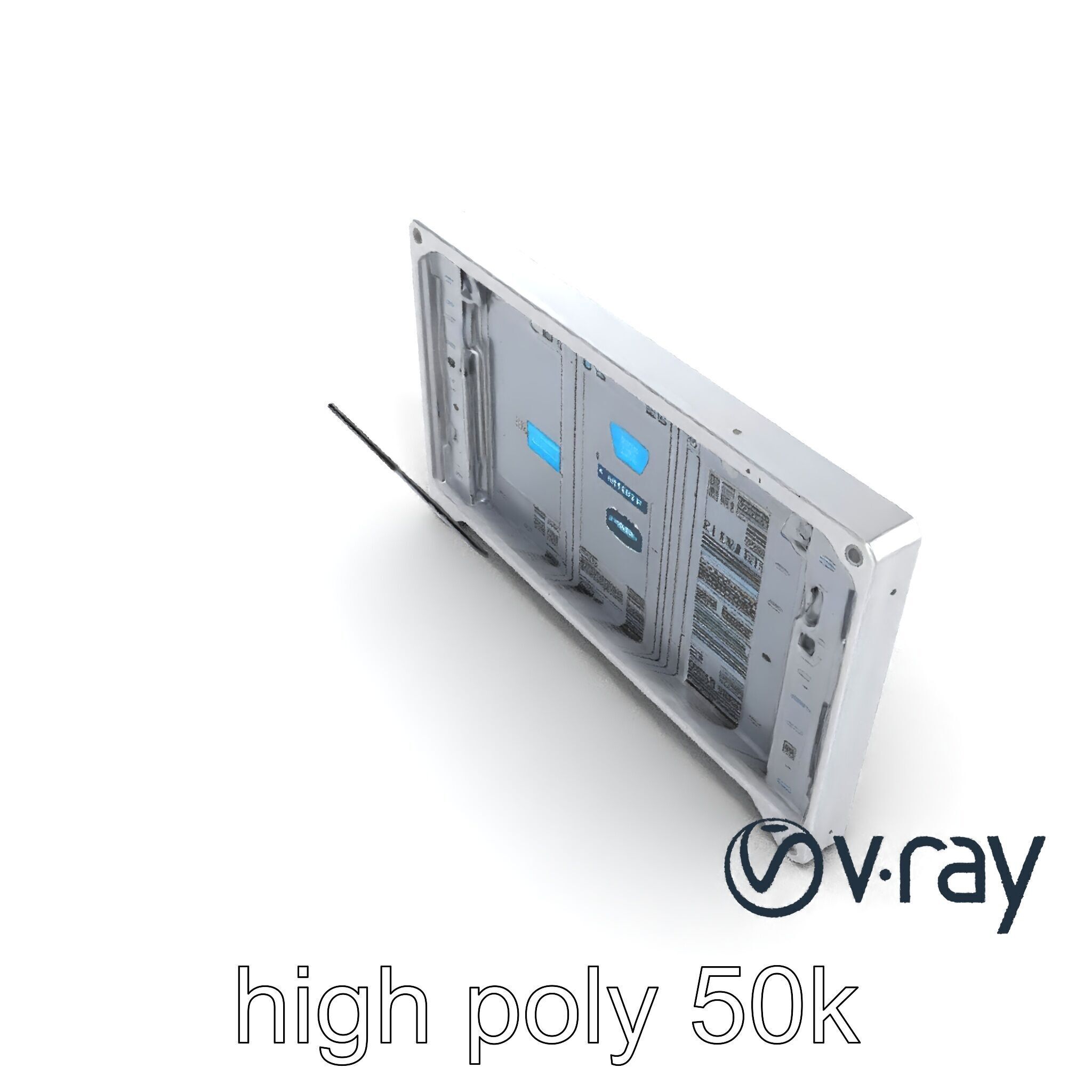 Future-Tech Wall Panel Display model pack Low-poly 3D model_18