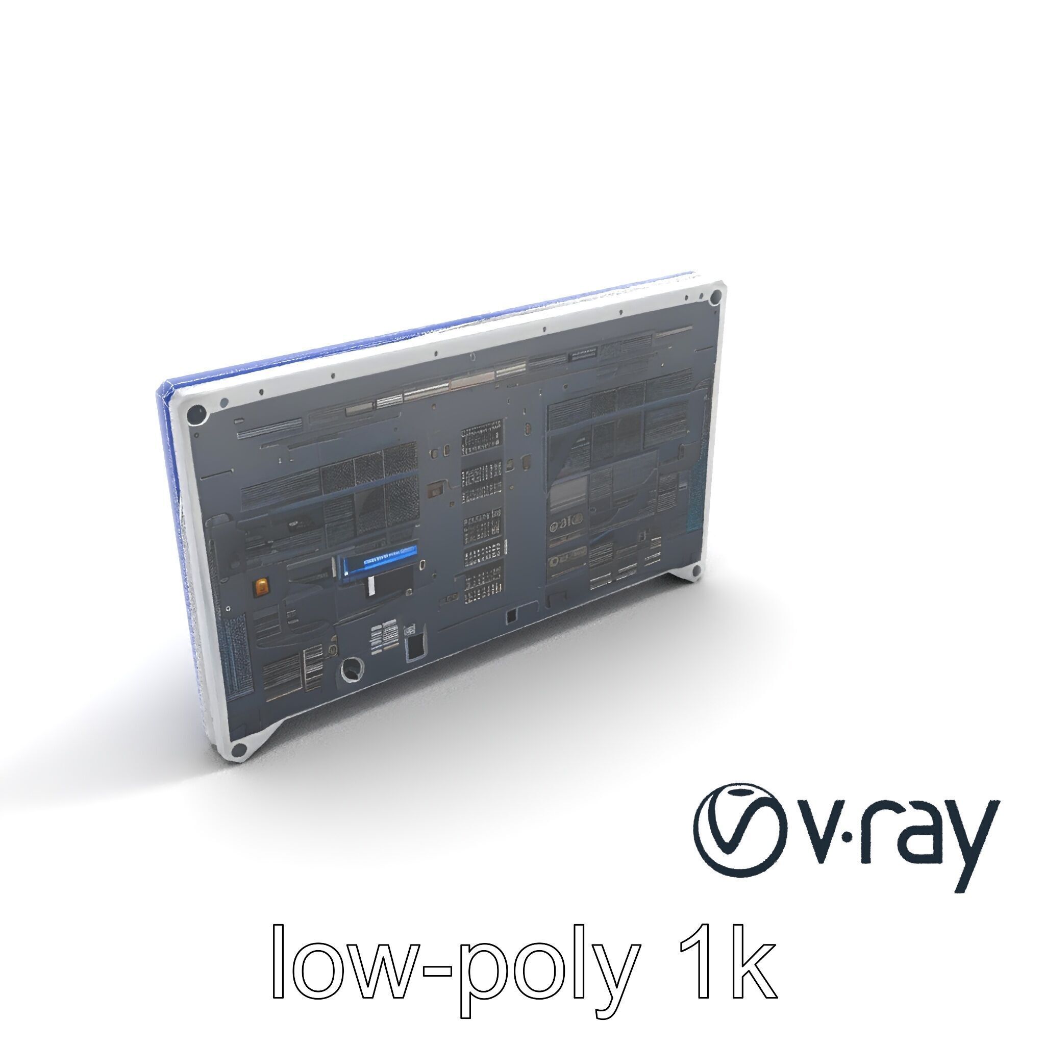 Future-Tech Wall Panel Display model pack Low-poly 3D model_29