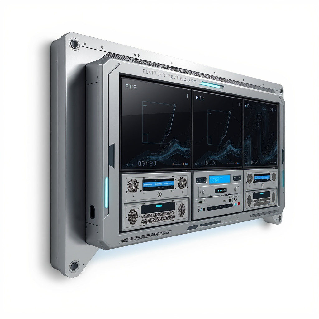 Future-Tech Wall Panel Display model pack Low-poly 3D model_3