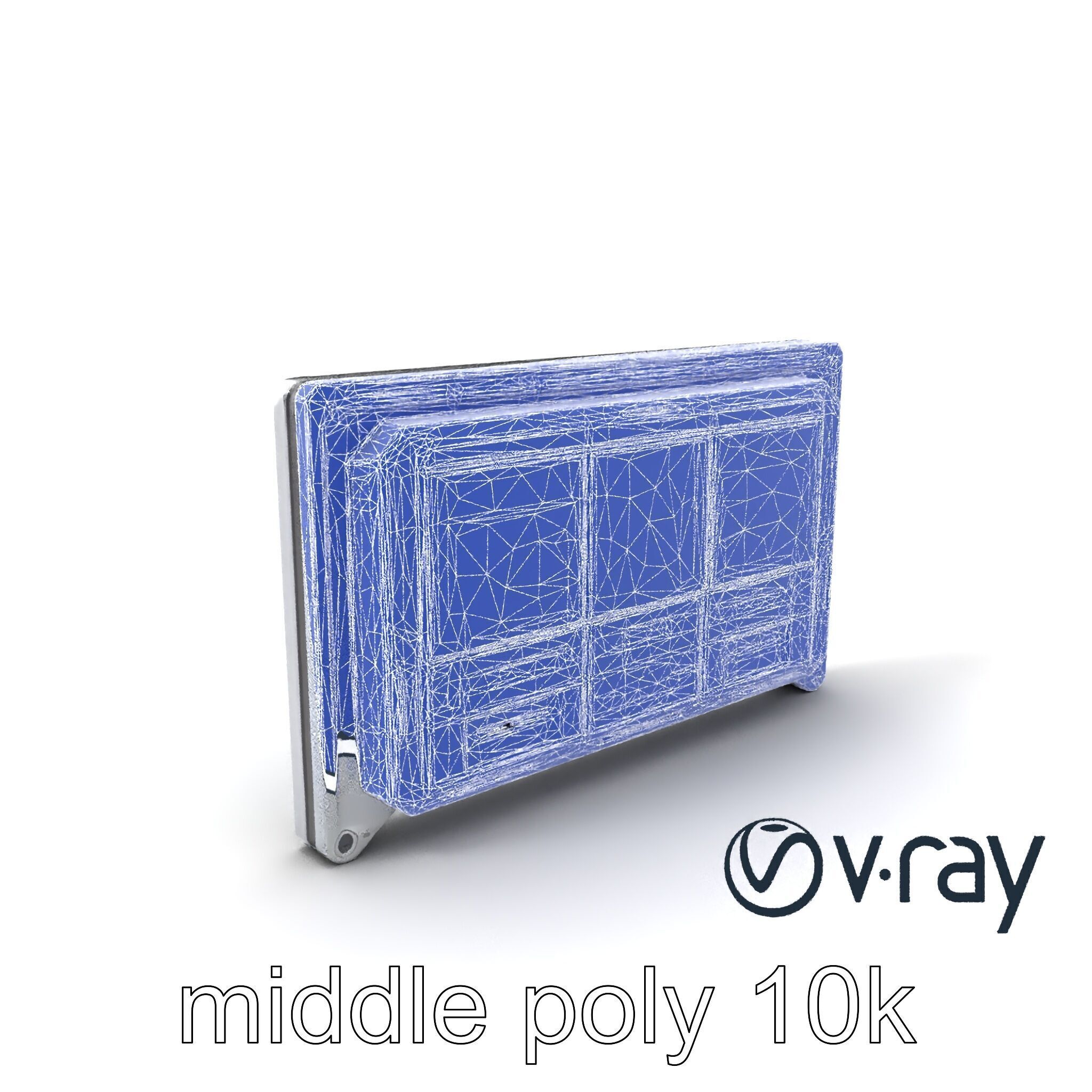 Future-Tech Wall Panel Display model pack Low-poly 3D model_5
