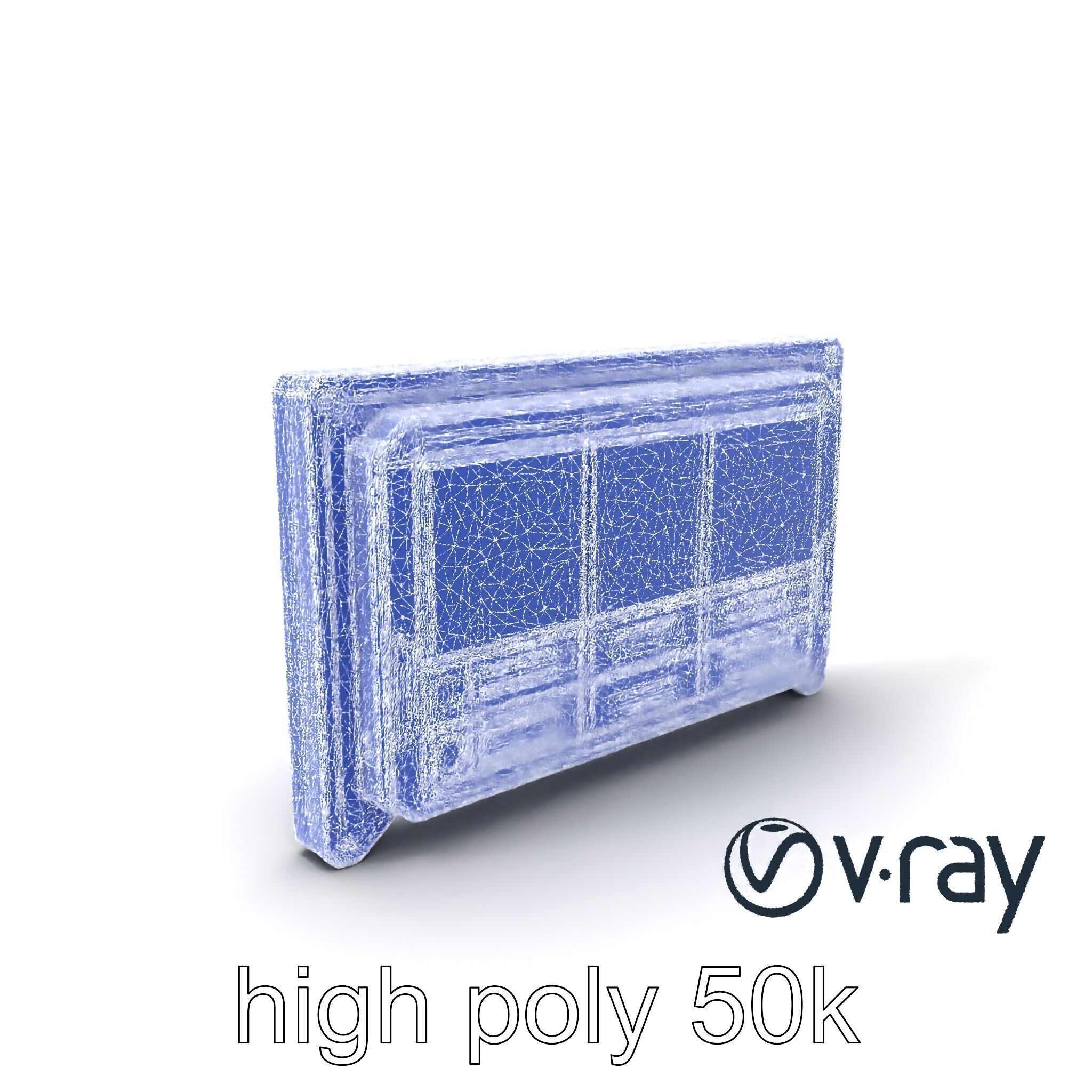 Future-Tech Wall Panel Display model pack Low-poly 3D model_1