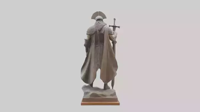 Heroic Warrior Sculpture model