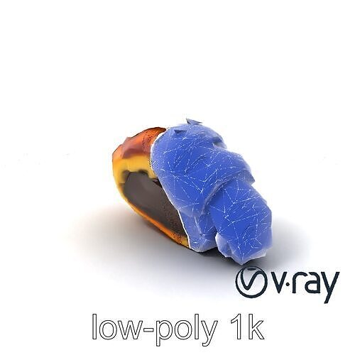 Chocolate-Filled Croissant 3D Texture Model Pack Low-poly 3D model 7