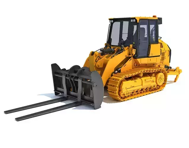 Tracked Dozer Bulldozer 3D model