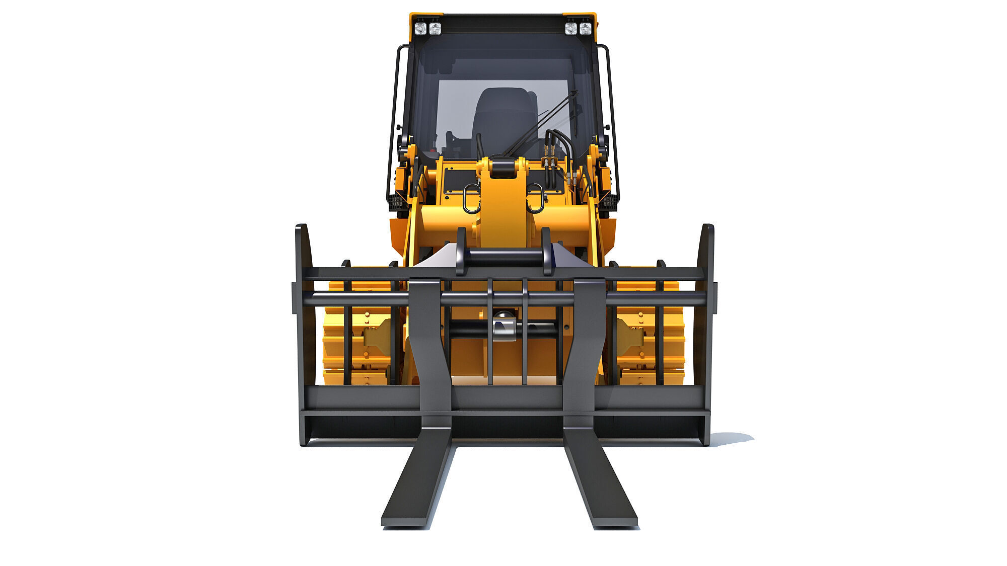 Tracked Dozer Bulldozer 3D model_9