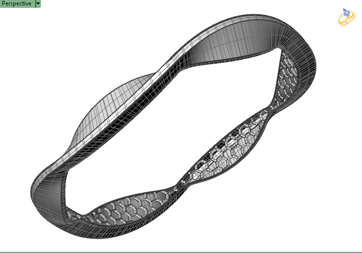 5019 Dynamic Twist Gold Bangle 61mm-13gm 3D print model_5