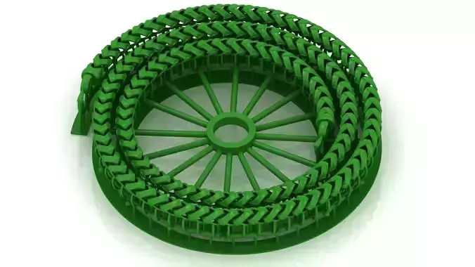6MM Franco Cuban chain or Necklace ready to print  3D print model
