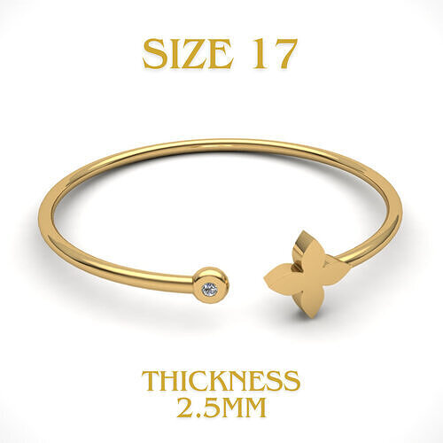 Bracelet Blossom Twist 17 size 3D Print Model 3D print model