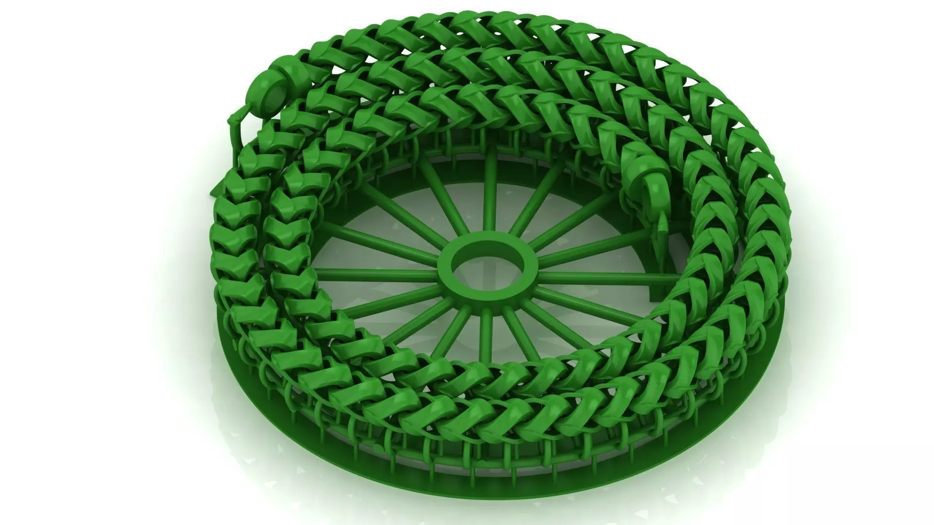 7MM Franco Cuban chain or Necklace ready to print 3D print model_0