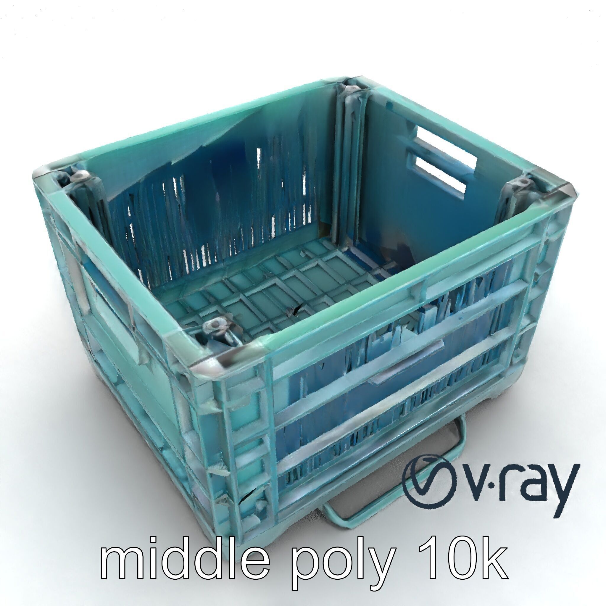Storage Crate with Smart Lock Model Pack Low-poly 3D model_28