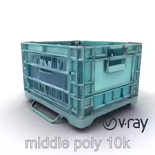 Storage Crate with Smart Lock Model Pack