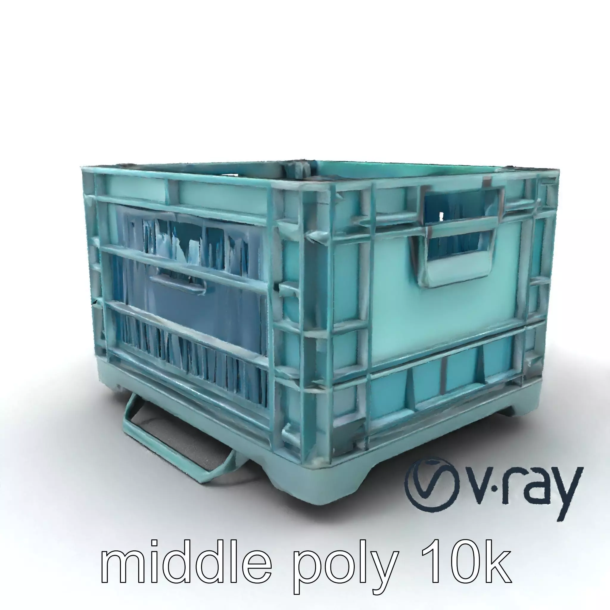 Storage Crate with Smart Lock Model Pack Low-poly 3D model_0