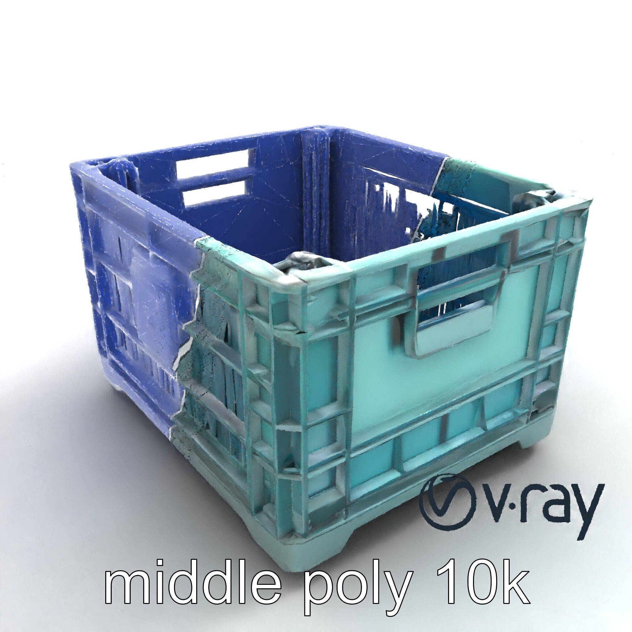 Storage Crate with Smart Lock Model Pack Low-poly 3D model_23