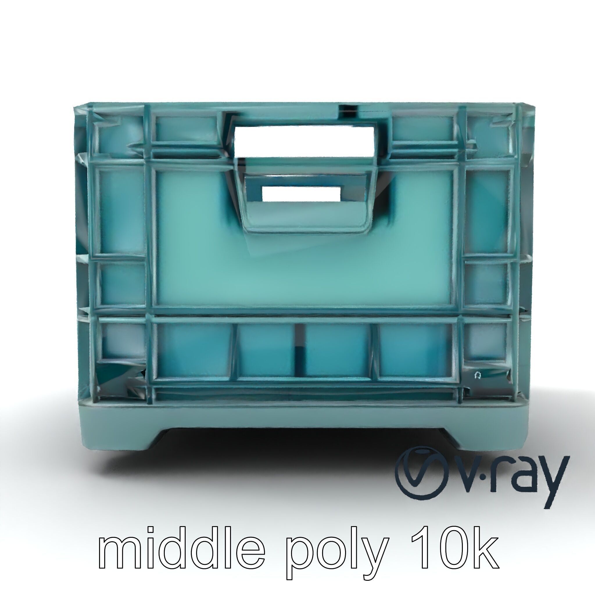 Storage Crate with Smart Lock Model Pack Low-poly 3D model_11