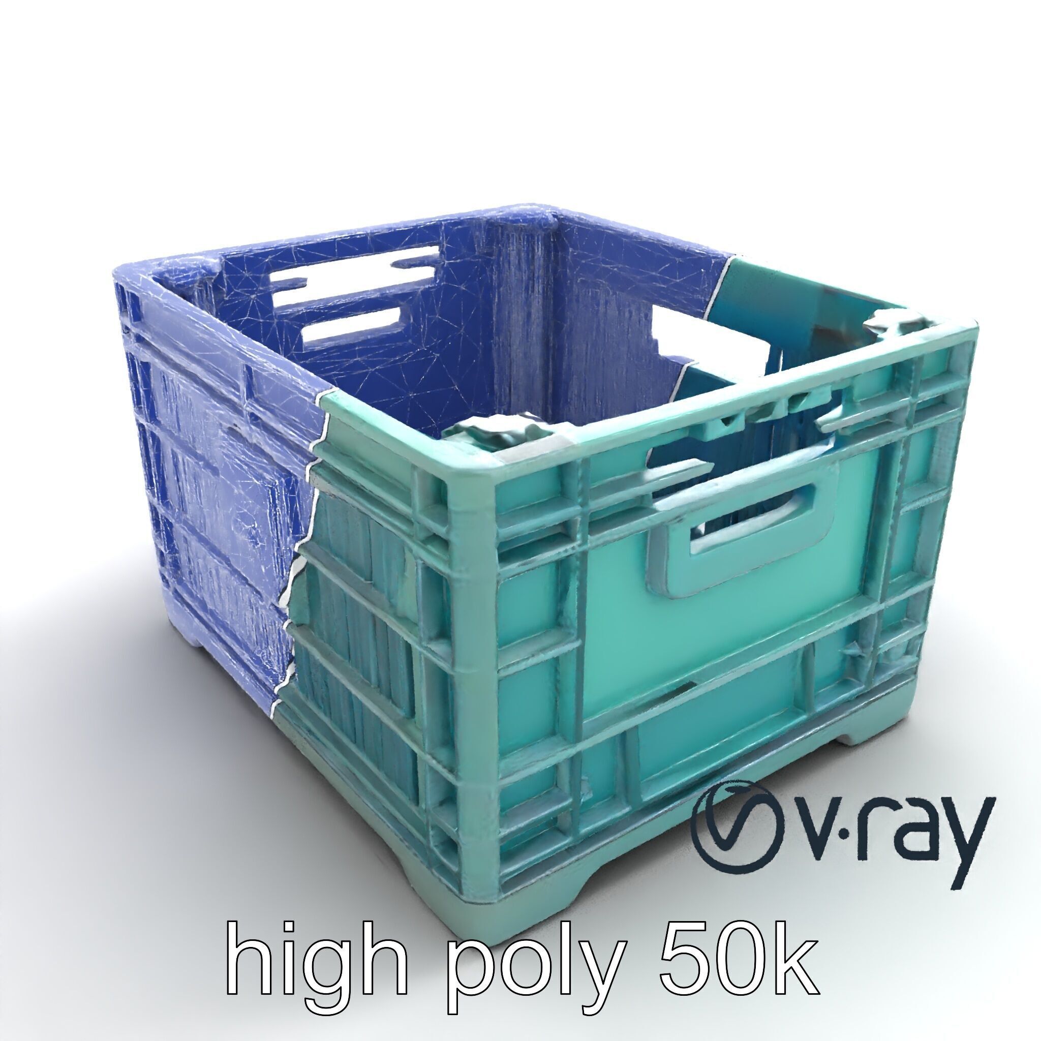 Storage Crate with Smart Lock Model Pack Low-poly 3D model_31