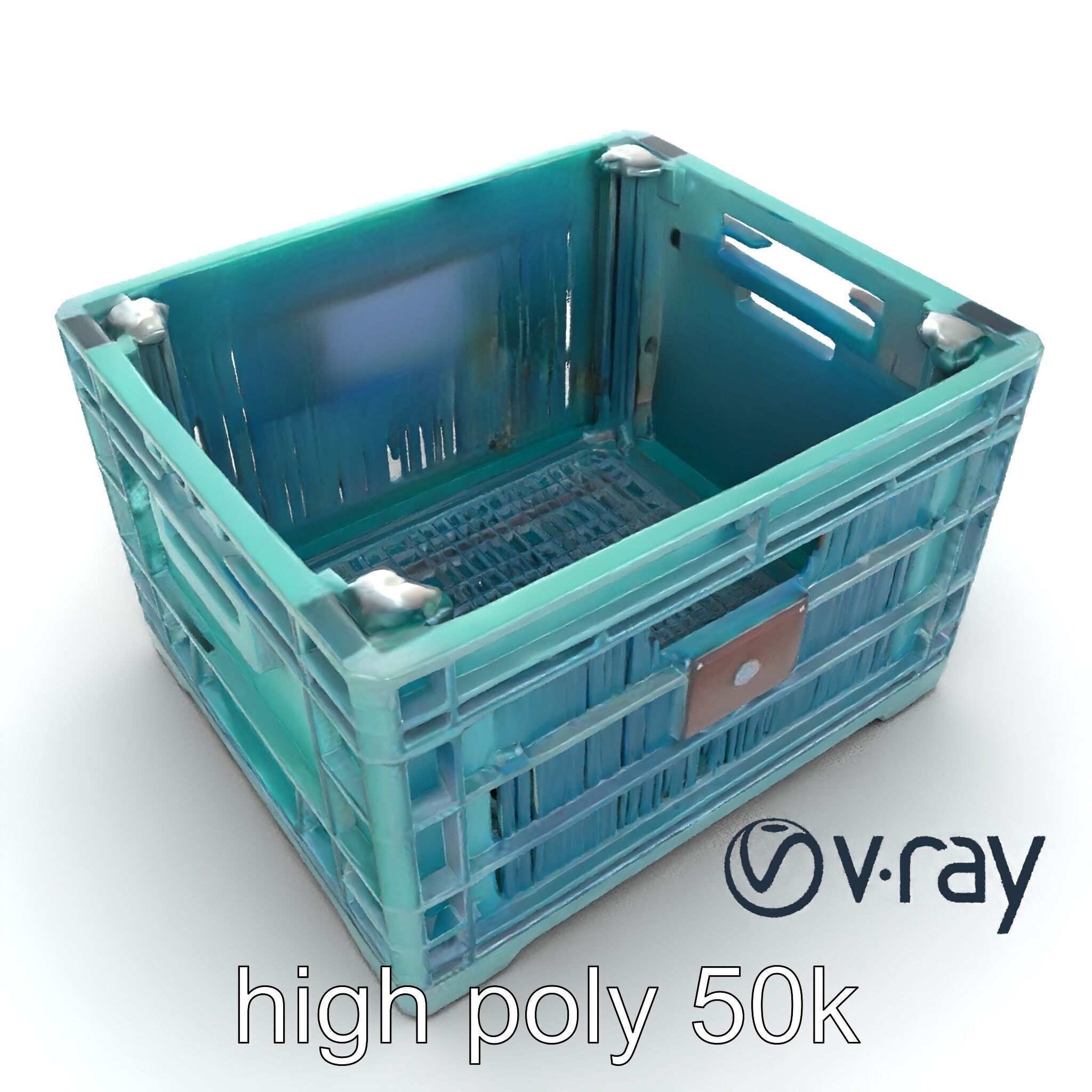 Storage Crate with Smart Lock Model Pack Low-poly 3D model_26