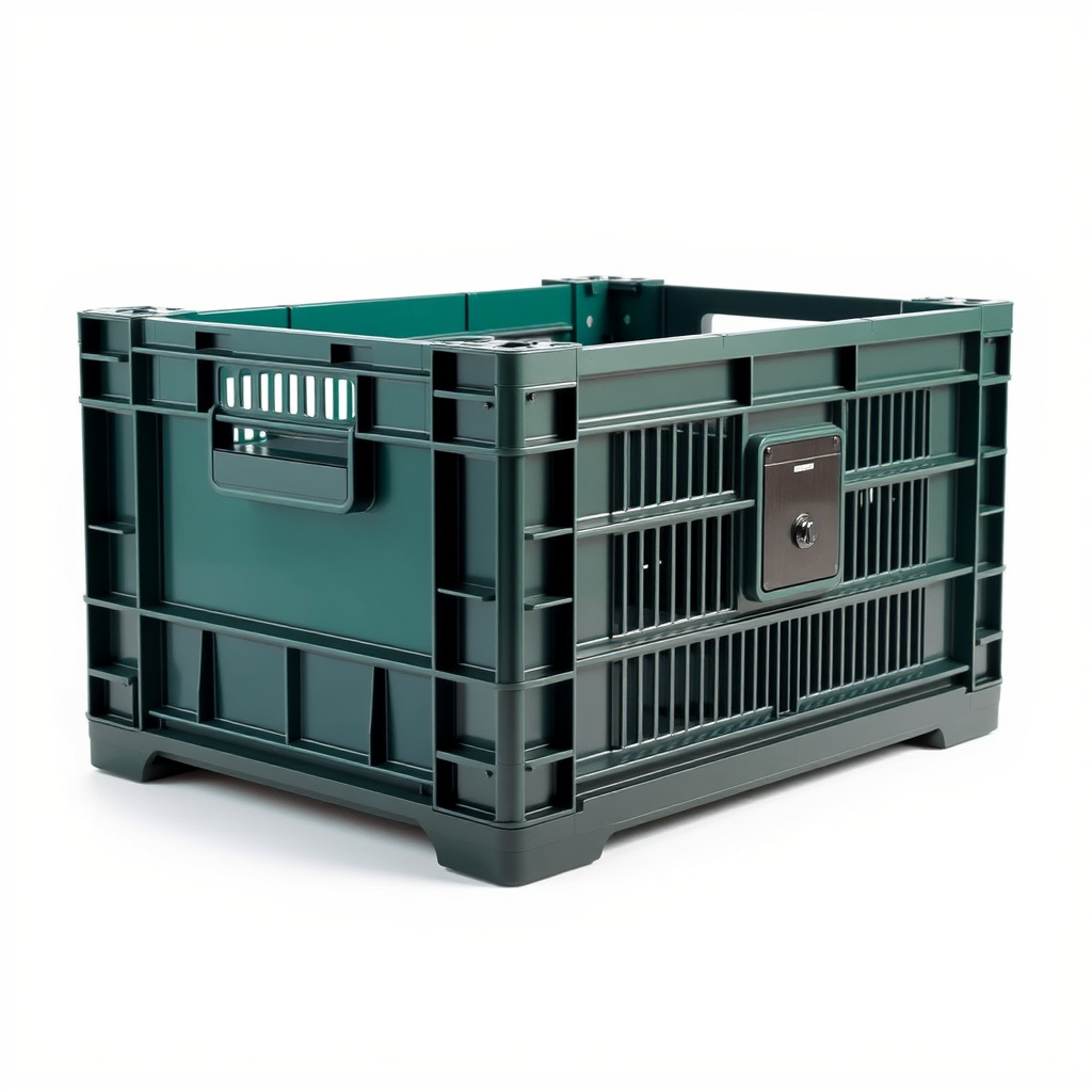 Storage Crate with Smart Lock Model Pack Low-poly 3D model_4