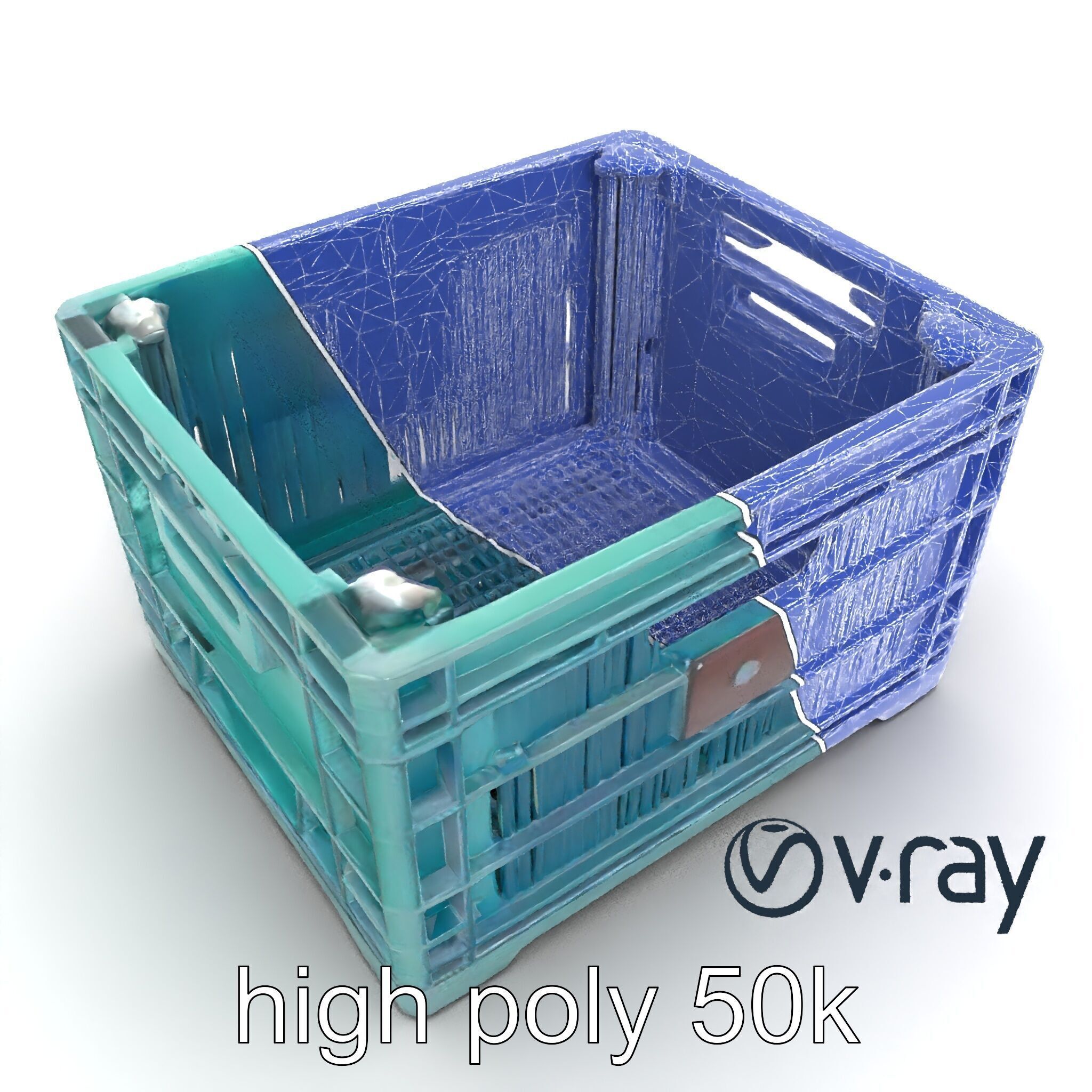 Storage Crate with Smart Lock Model Pack Low-poly 3D model_27