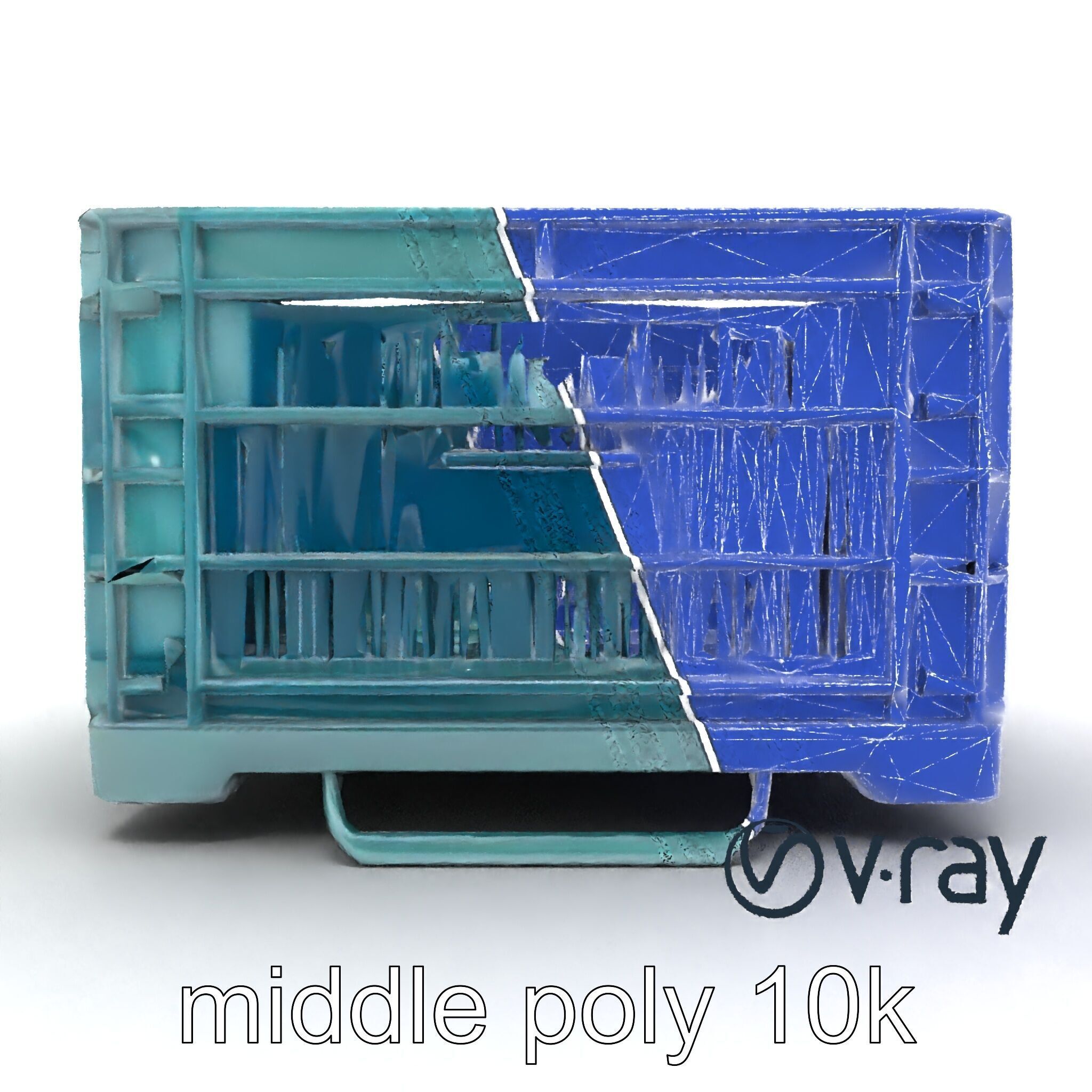 Storage Crate with Smart Lock Model Pack Low-poly 3D model_20