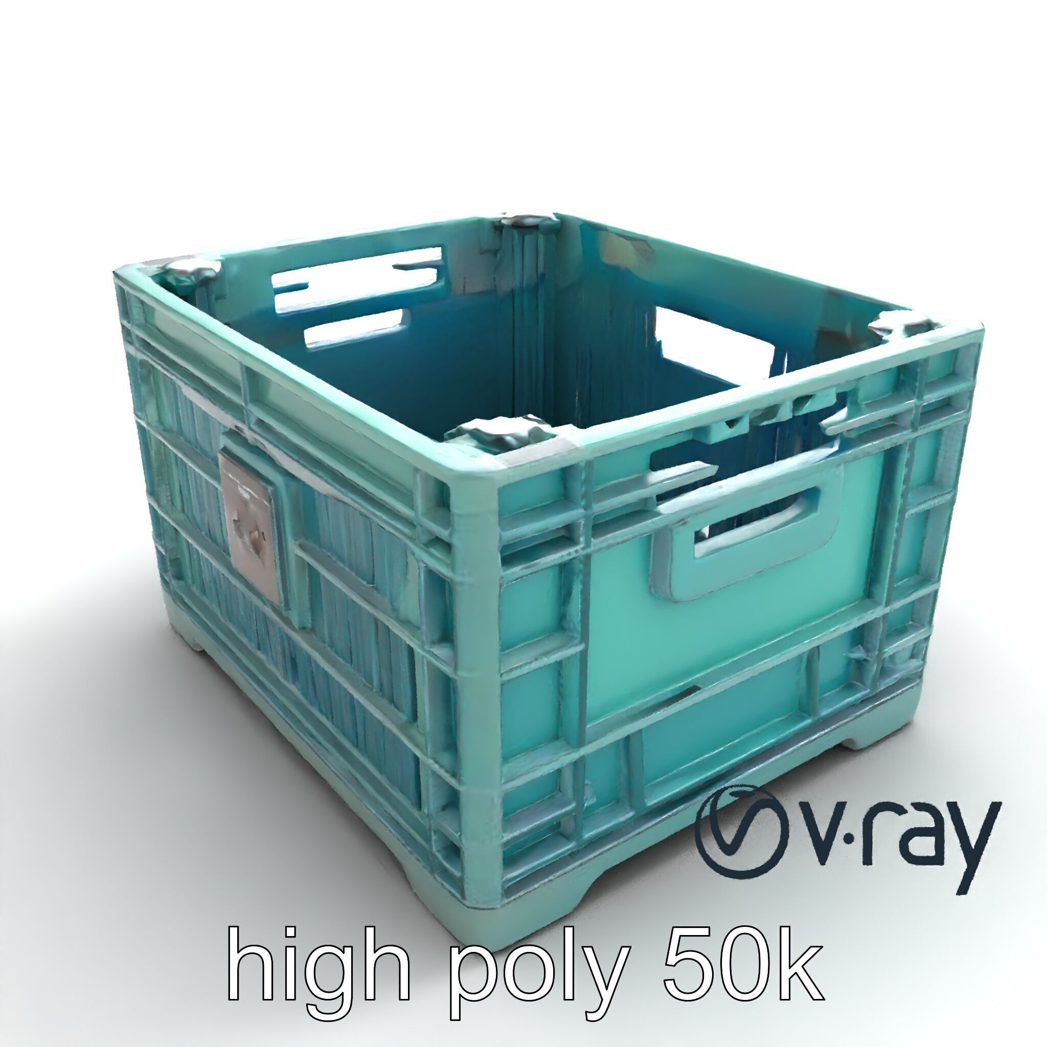 Storage Crate with Smart Lock Model Pack Low-poly 3D model_13