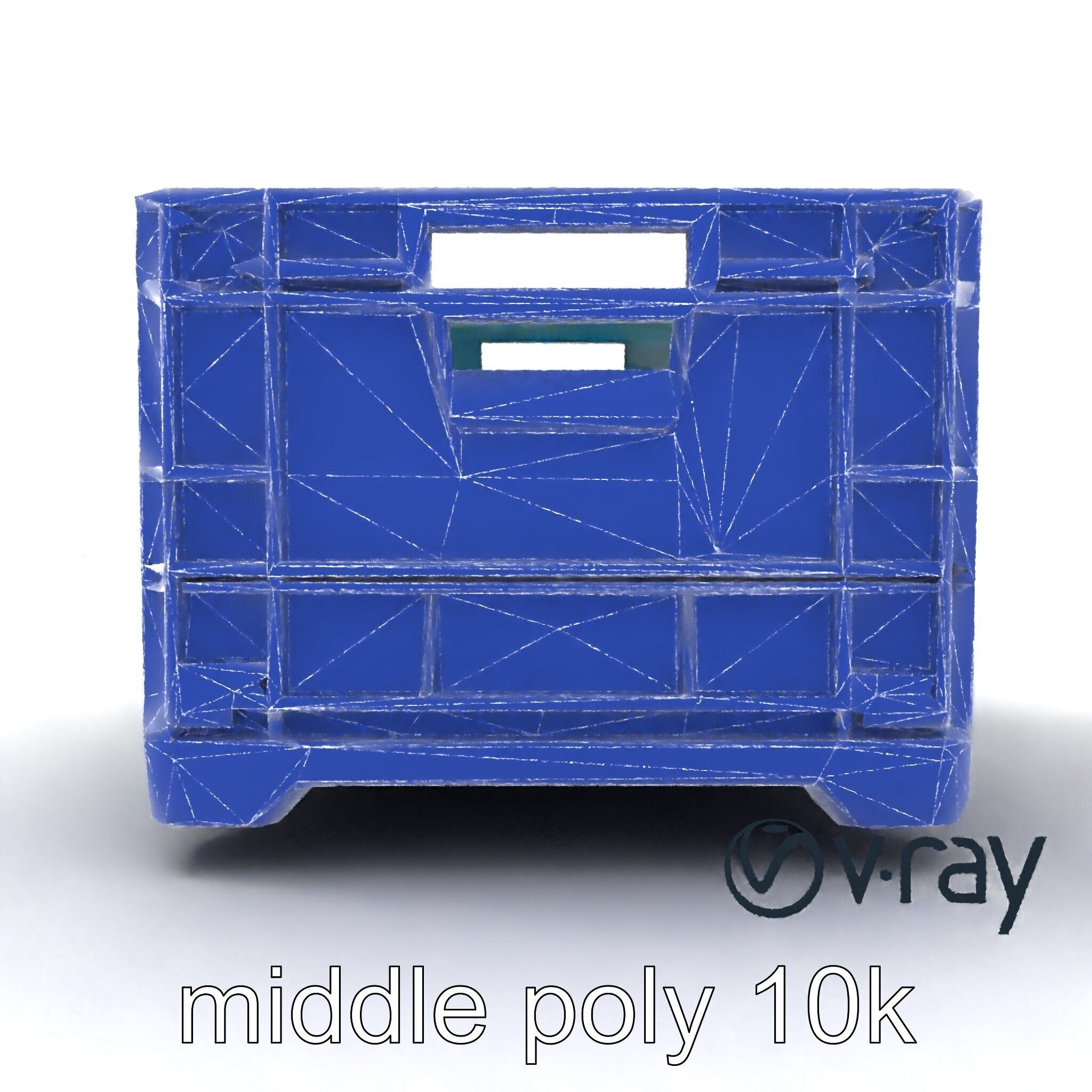 Storage Crate with Smart Lock Model Pack Low-poly 3D model_16