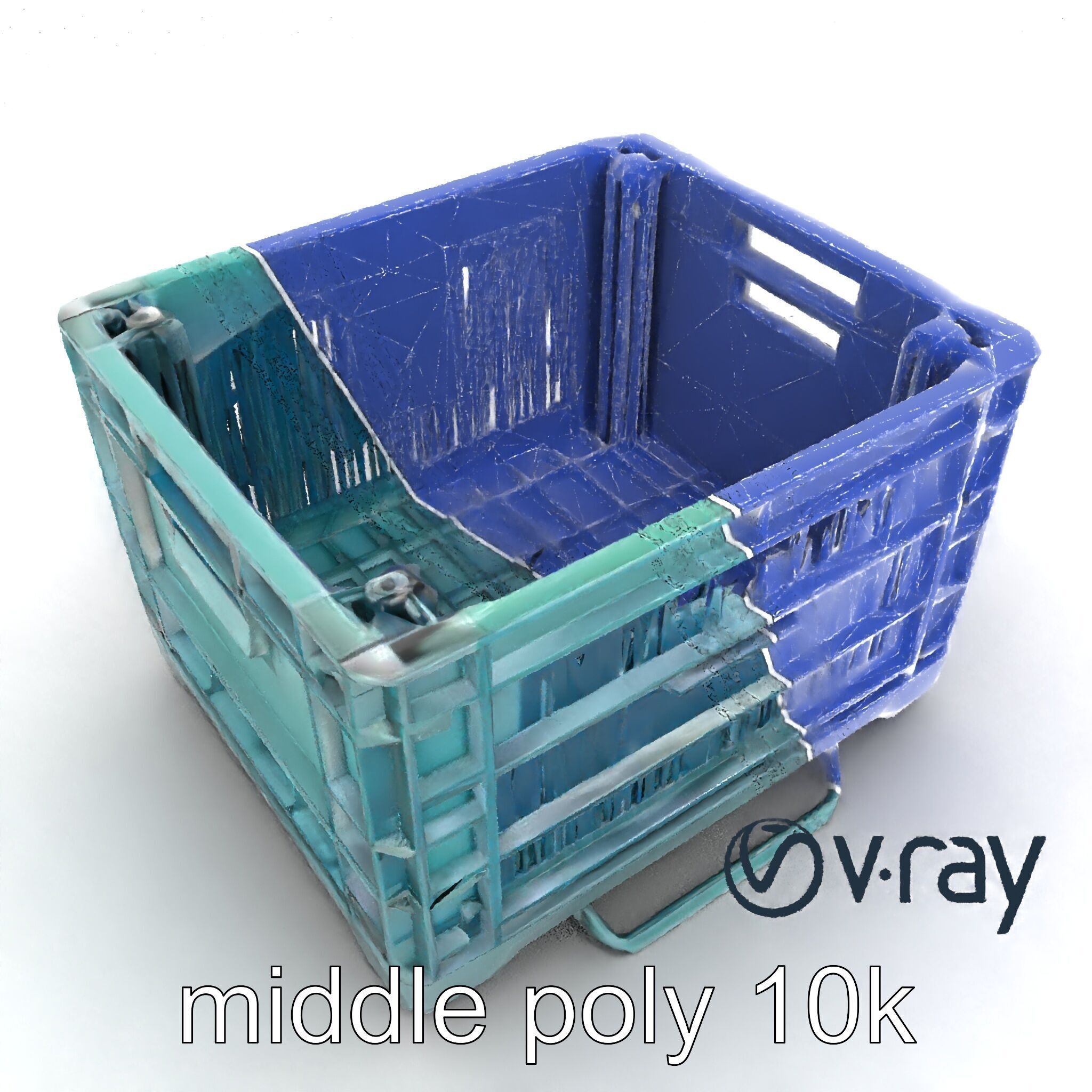Storage Crate with Smart Lock Model Pack Low-poly 3D model_25