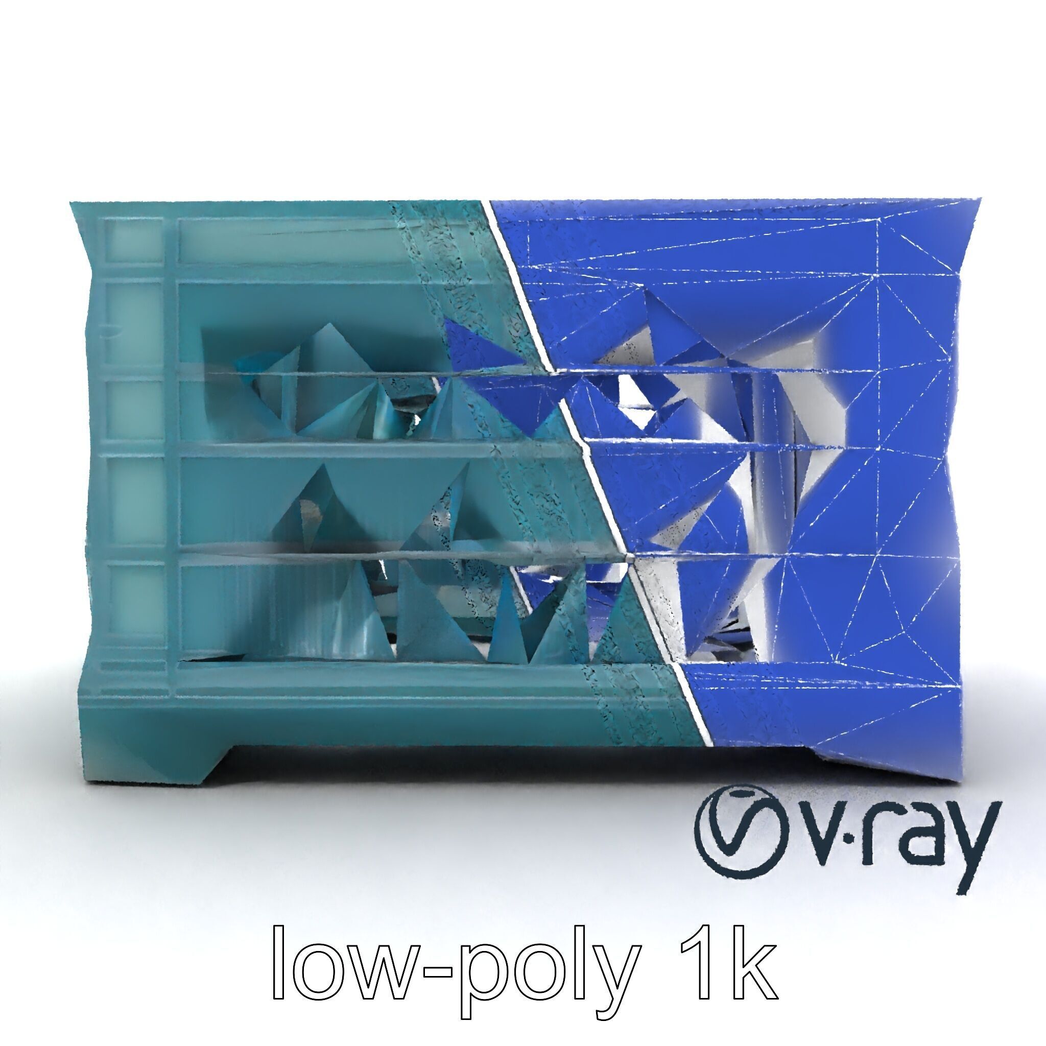 Storage Crate with Smart Lock Model Pack Low-poly 3D model_19