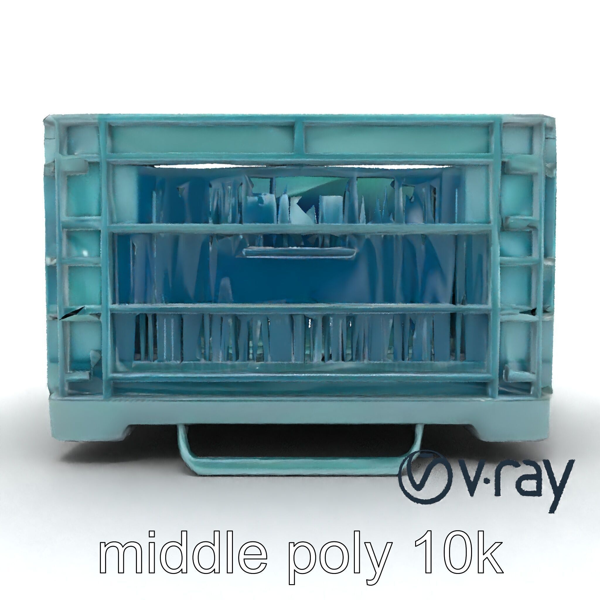 Storage Crate with Smart Lock Model Pack Low-poly 3D model_22