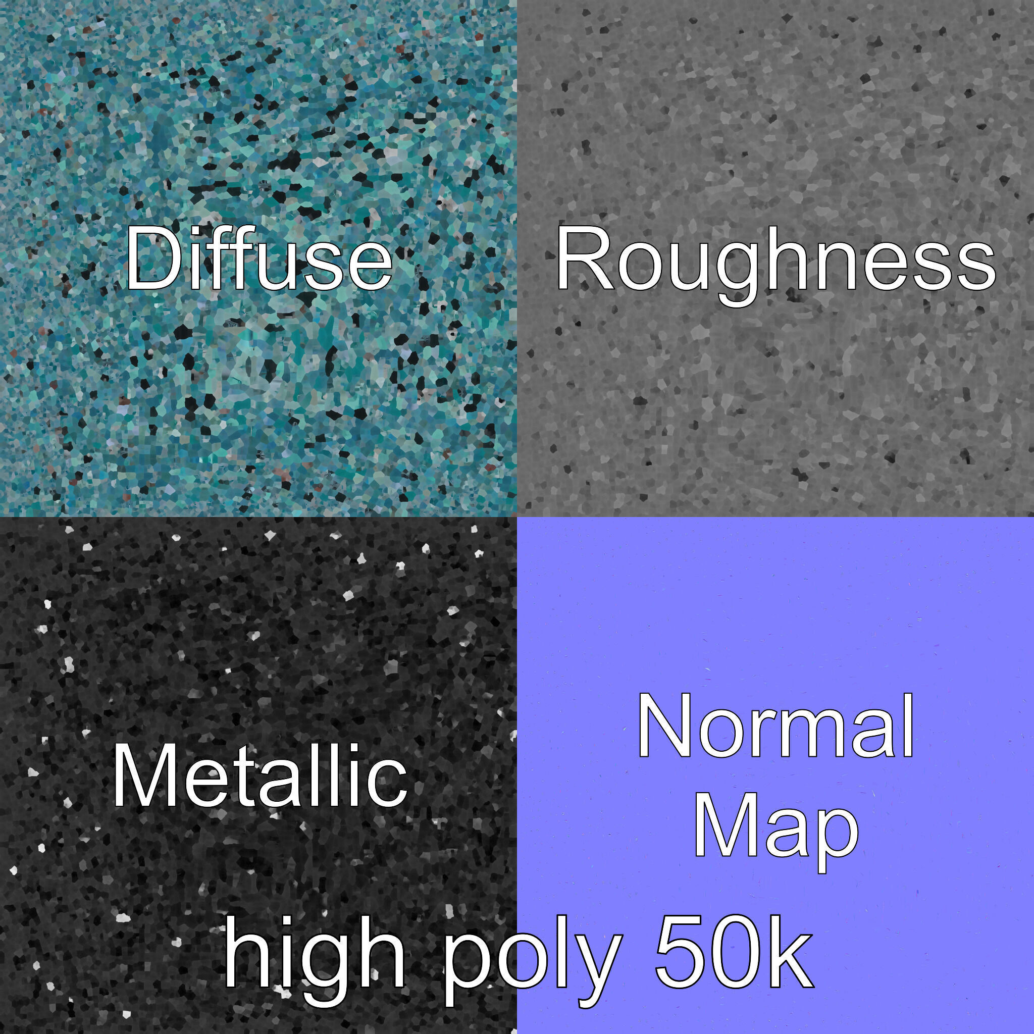 Storage Crate with Smart Lock Model Pack Low-poly 3D model_3