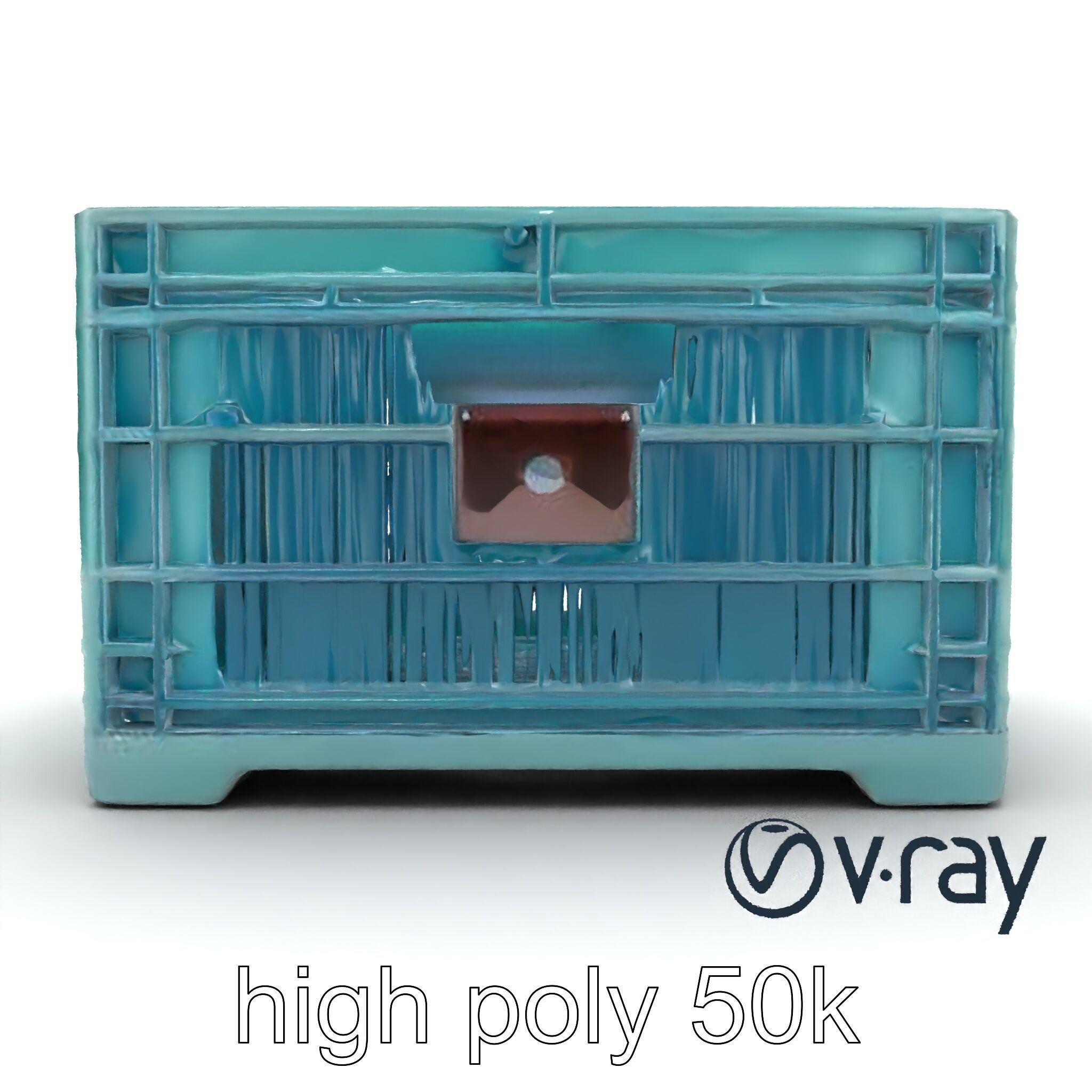 Storage Crate with Smart Lock Model Pack Low-poly 3D model_18