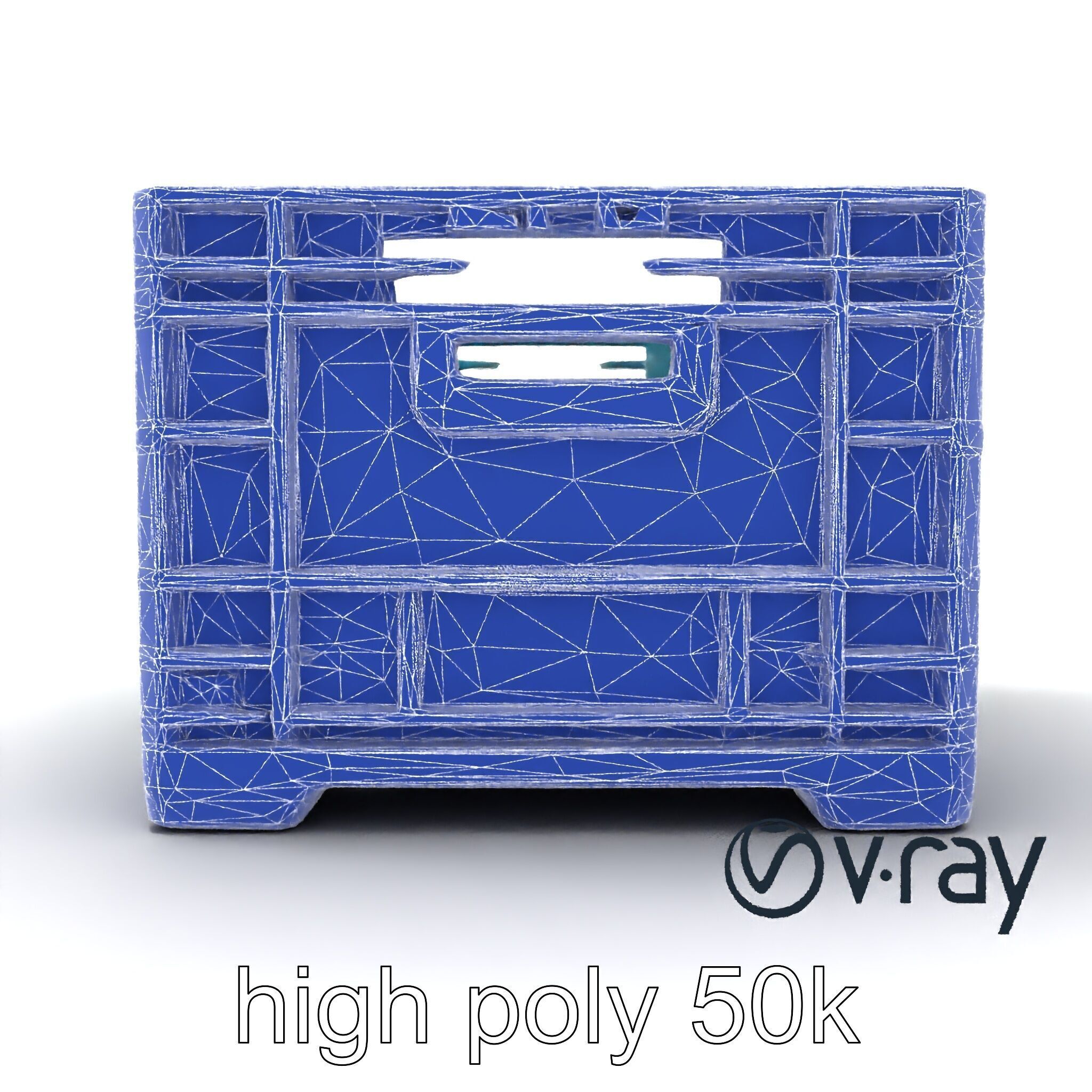Storage Crate with Smart Lock Model Pack Low-poly 3D model_30