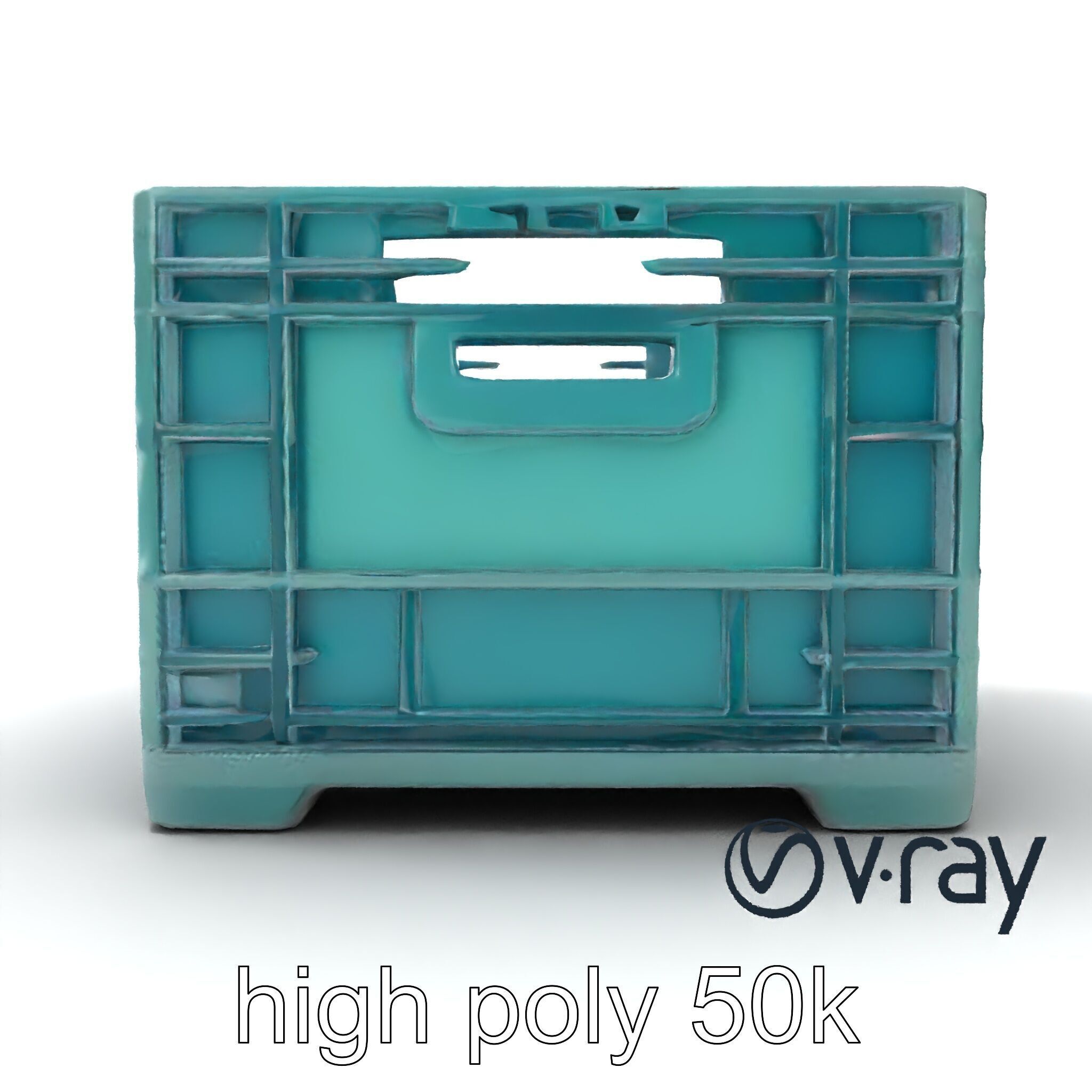 Storage Crate with Smart Lock Model Pack Low-poly 3D model_12