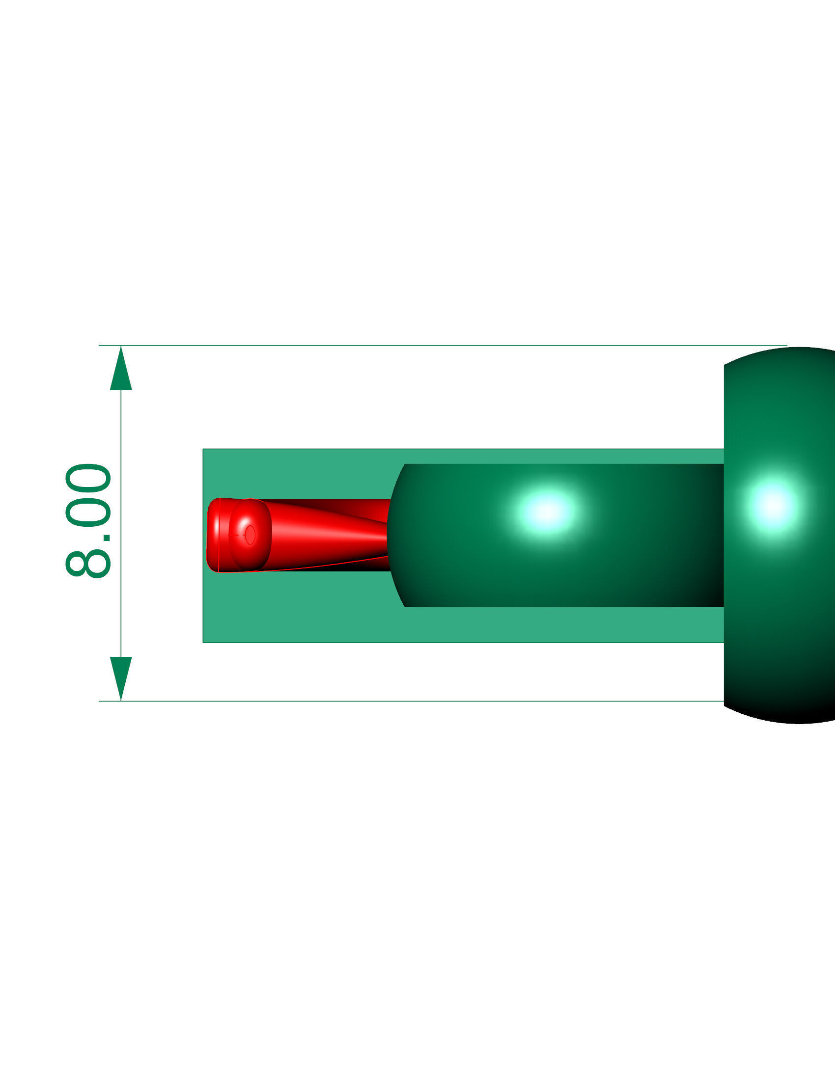 8MM Franco Cuban chain or Necklace ready to print  3D print model_2