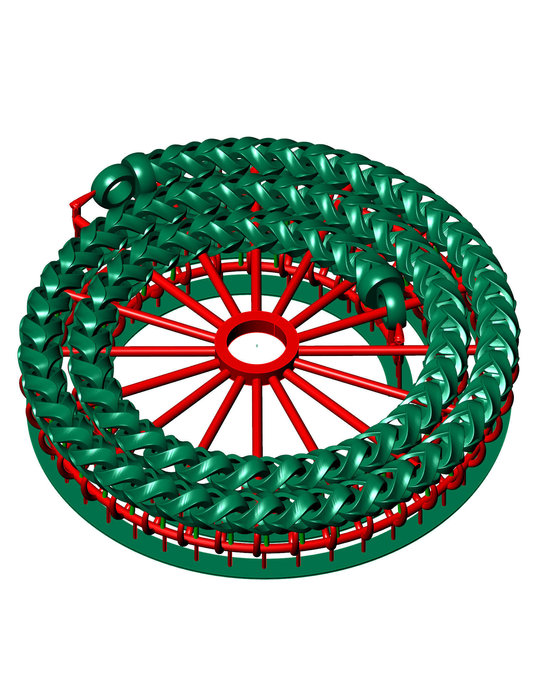 8MM Franco Cuban chain or Necklace ready to print  3D print model_1