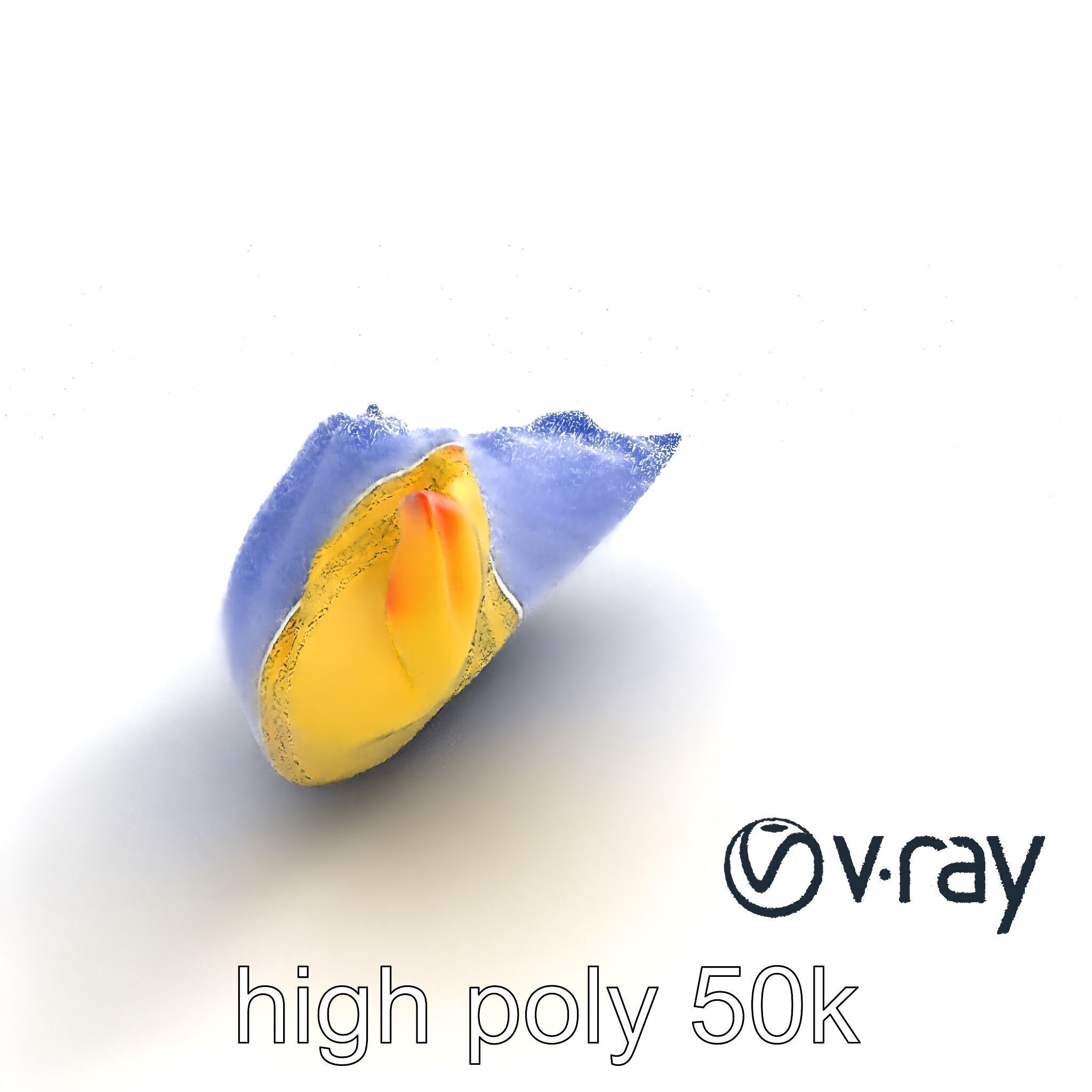 Traditional Dumpling Crescent Shape Model Pack Low-poly 3D model_10