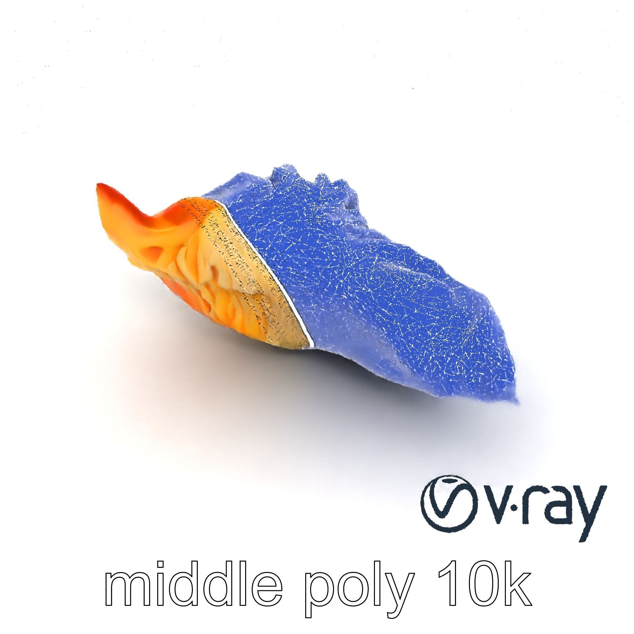 Traditional Dumpling Crescent Shape Model Pack Low-poly 3D model_18