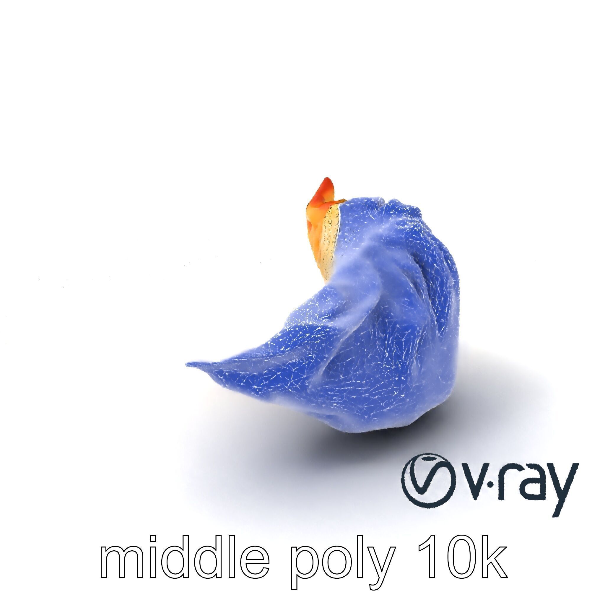 Traditional Dumpling Crescent Shape Model Pack Low-poly 3D model_5